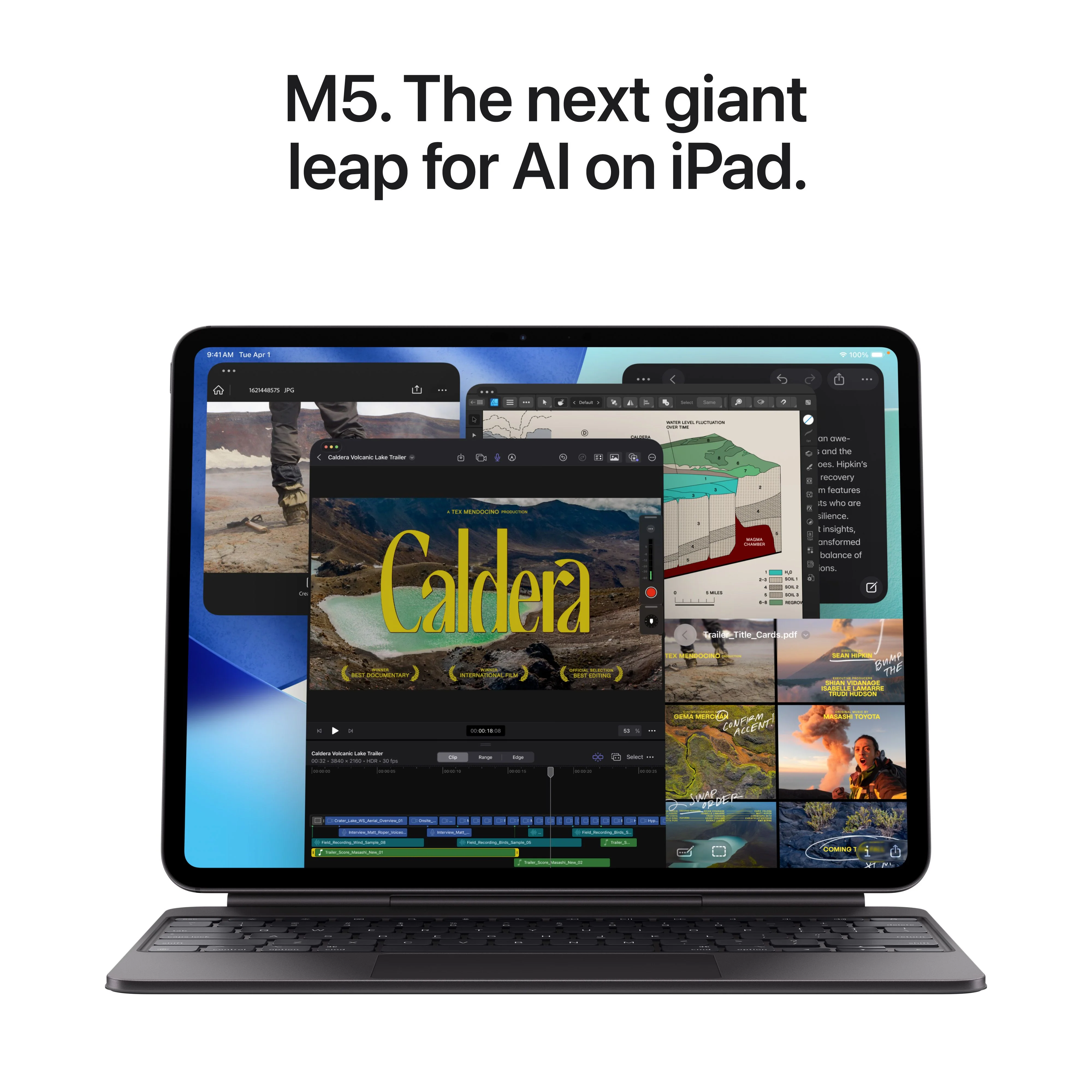 iPad Pro 11-tommer Wi-Fi 1TB Nano-tekstur glass - Stellarsvart (M5) - Image 4