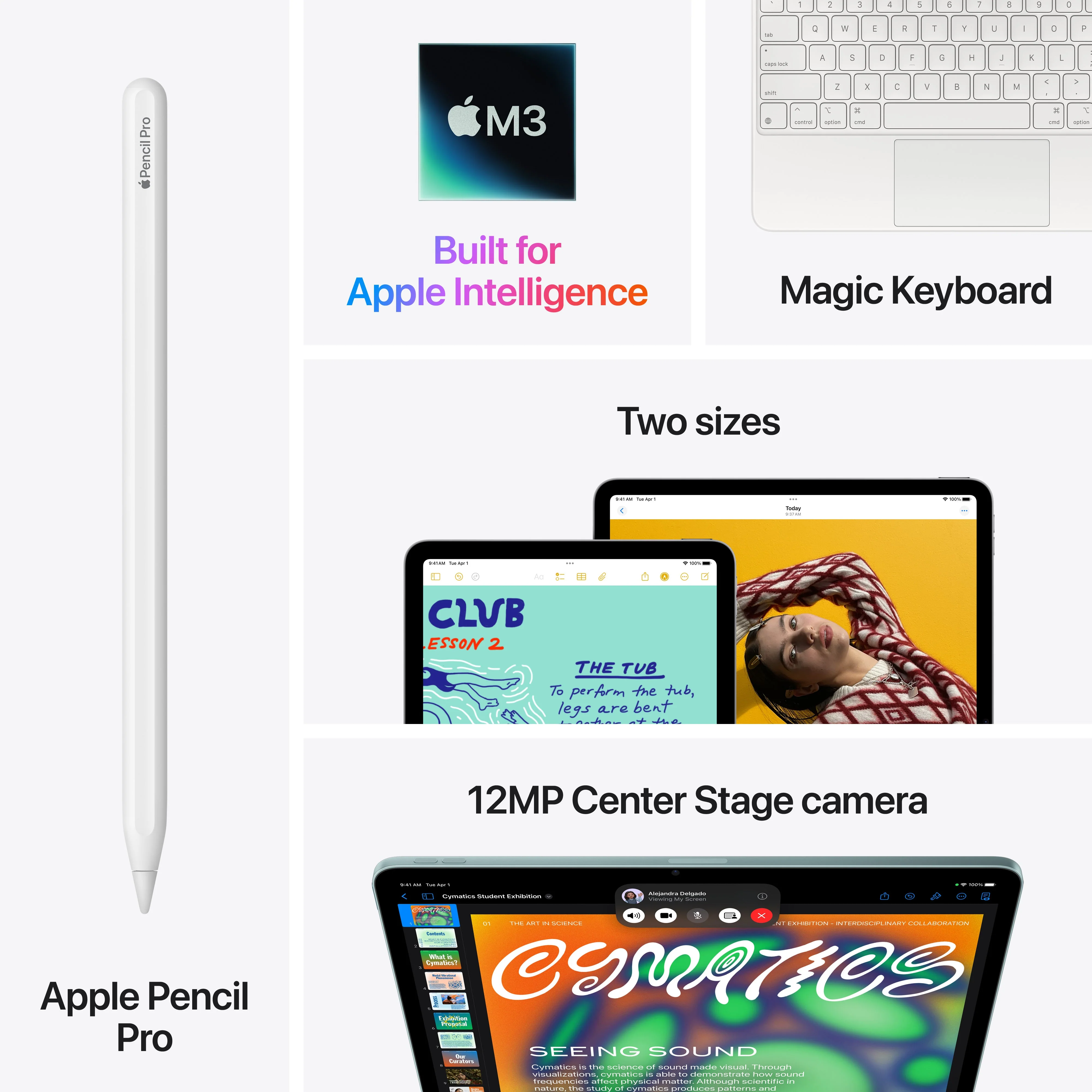 iPad Air 13-tommer Wi-Fi + Cellular 128GB - Blå (M3) - Image 9