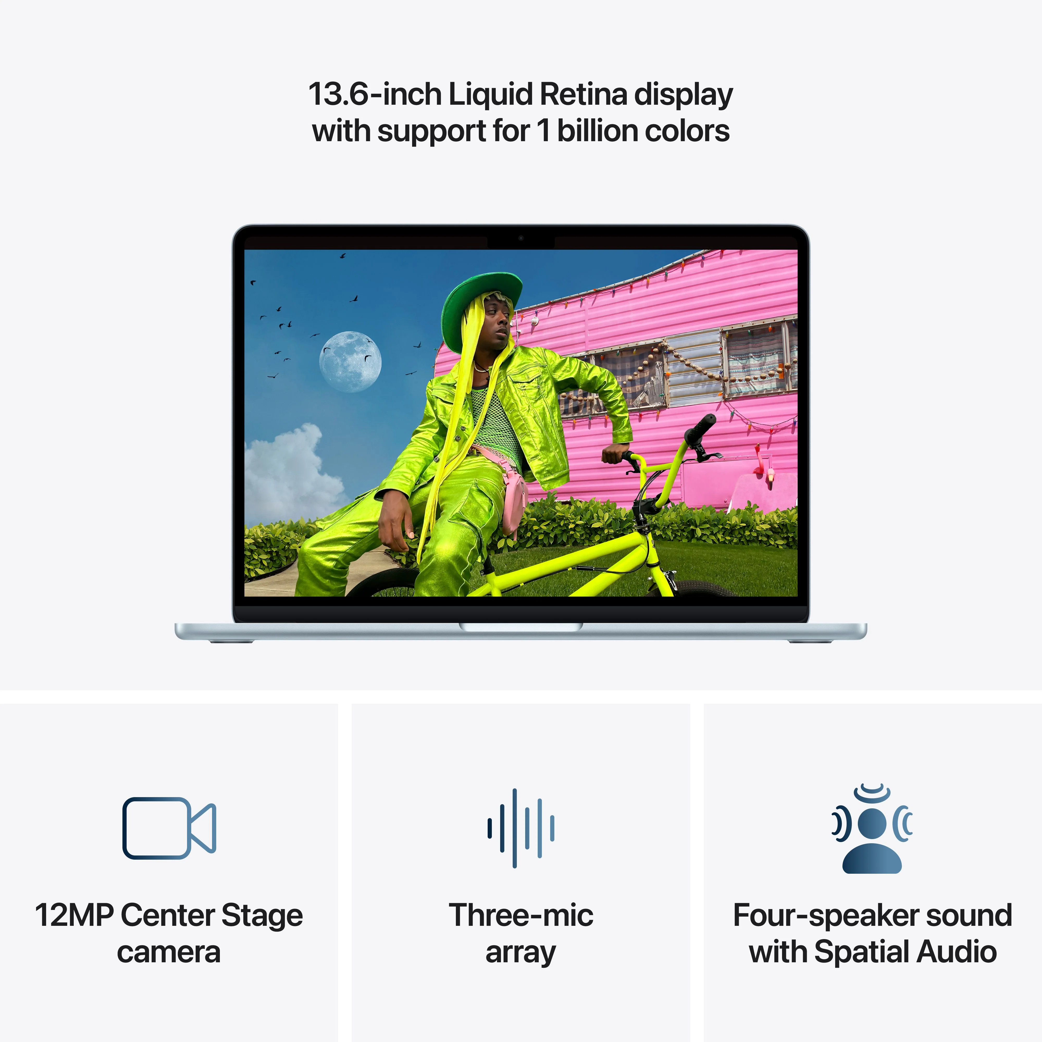 MacBook Air 13-tommer M5 16GB Minne 1TB SSD - Himmelblå - Image 5