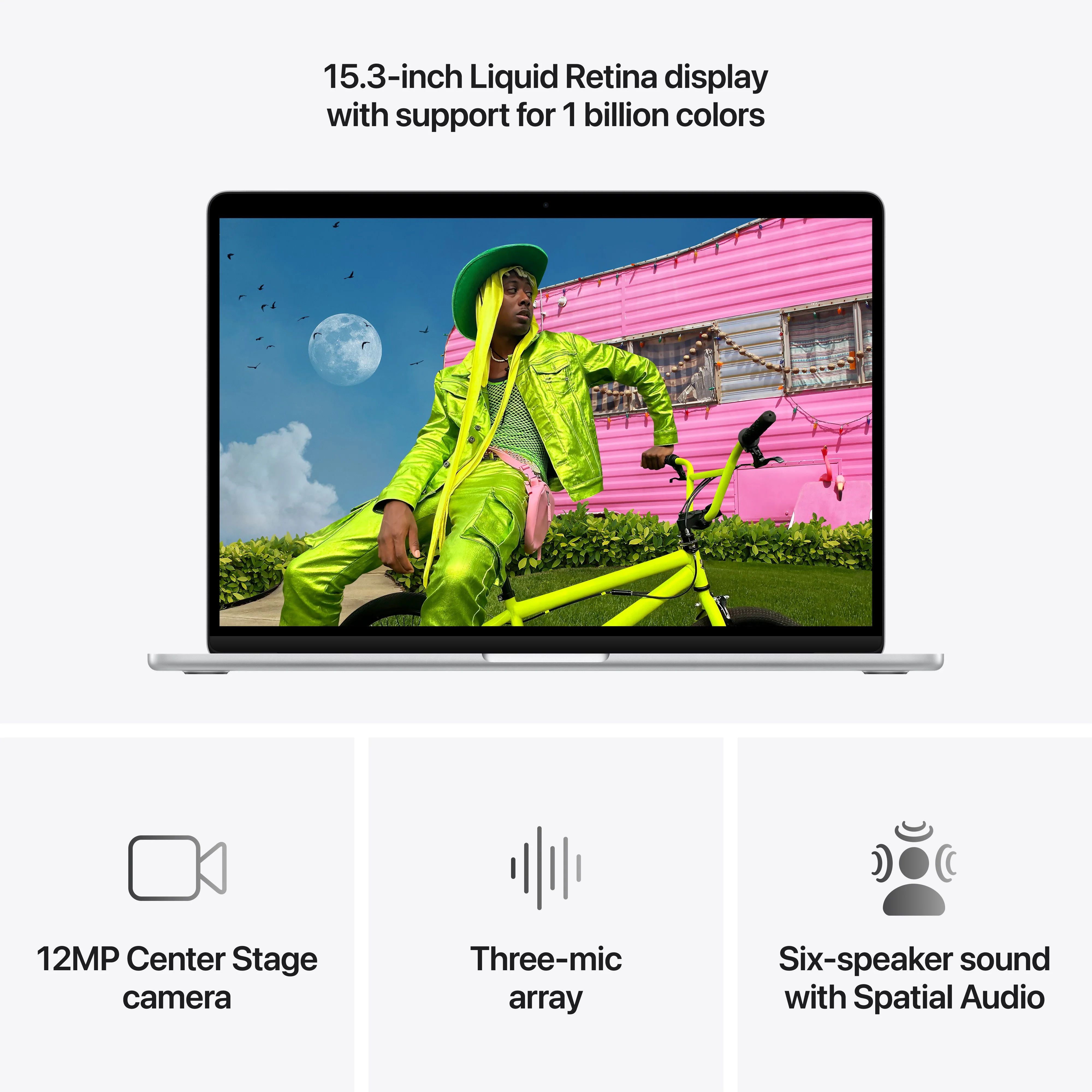 MacBook Air 15-tommer M5 16GB Minne 512GB SSD - Sølv - Image 5