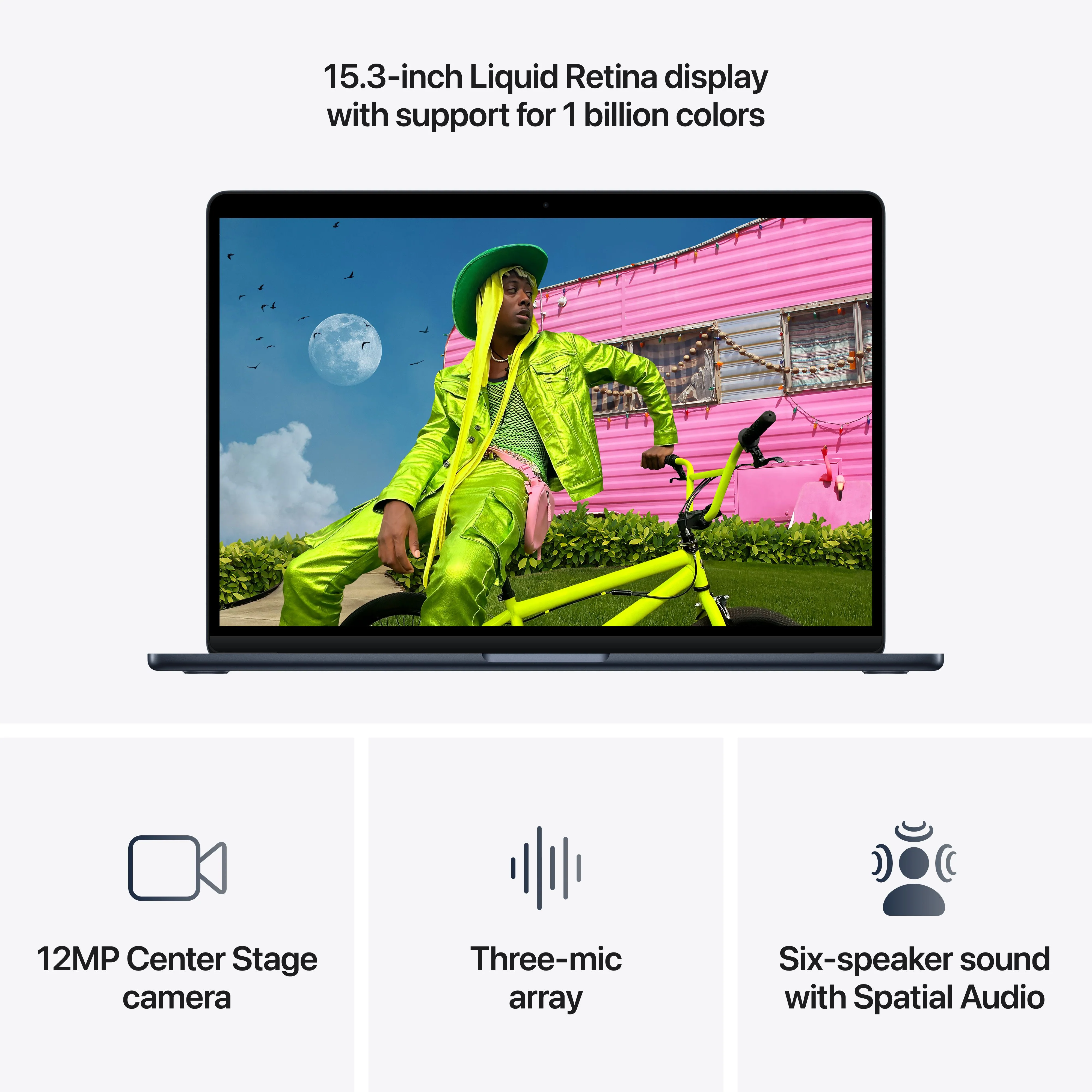 MacBook Air 15-tommer M5 16GB Minne 1TB SSD - Midnatt - Image 5