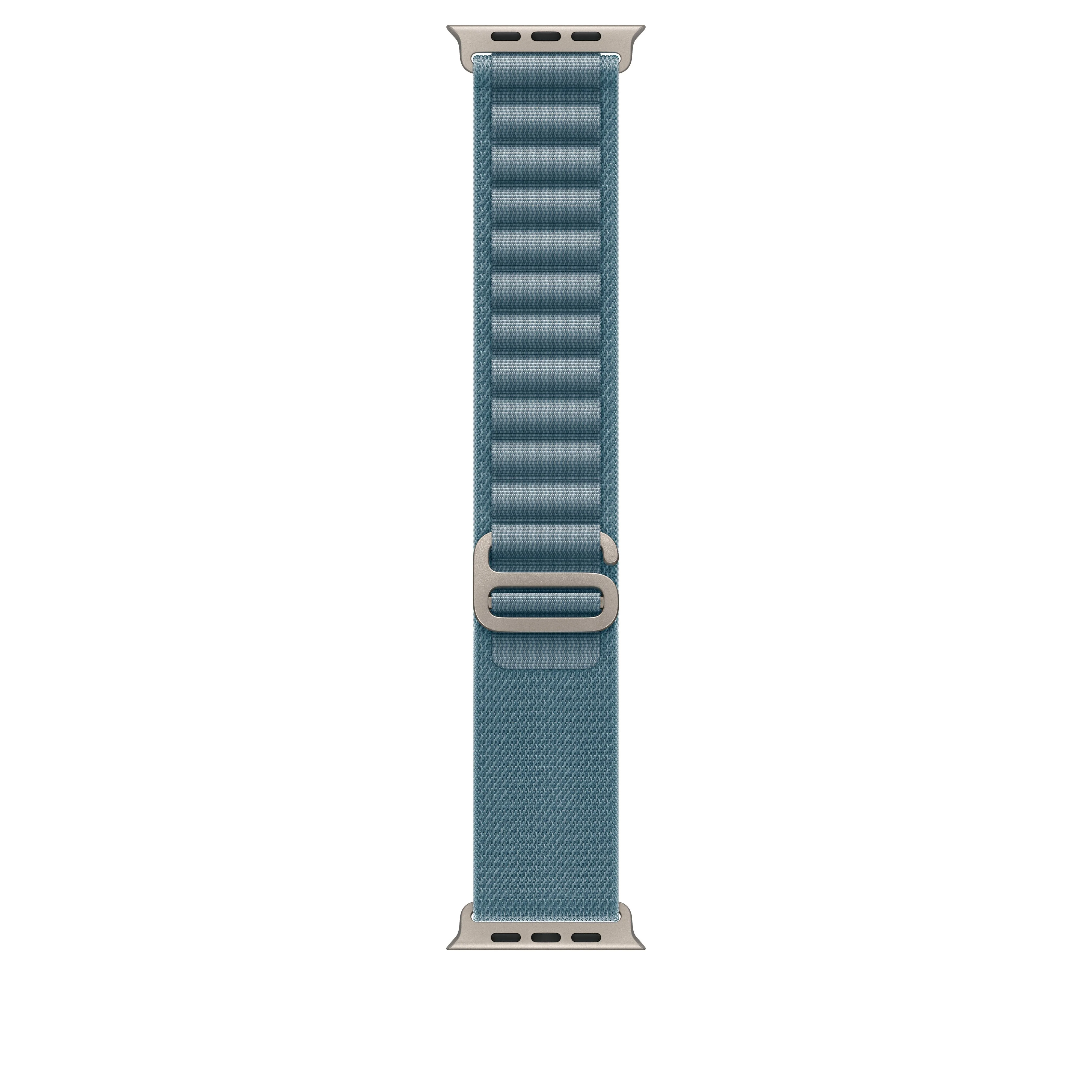 49/46 mm Light Blue Alpine Loop - Large - Natural Titanium Finish
