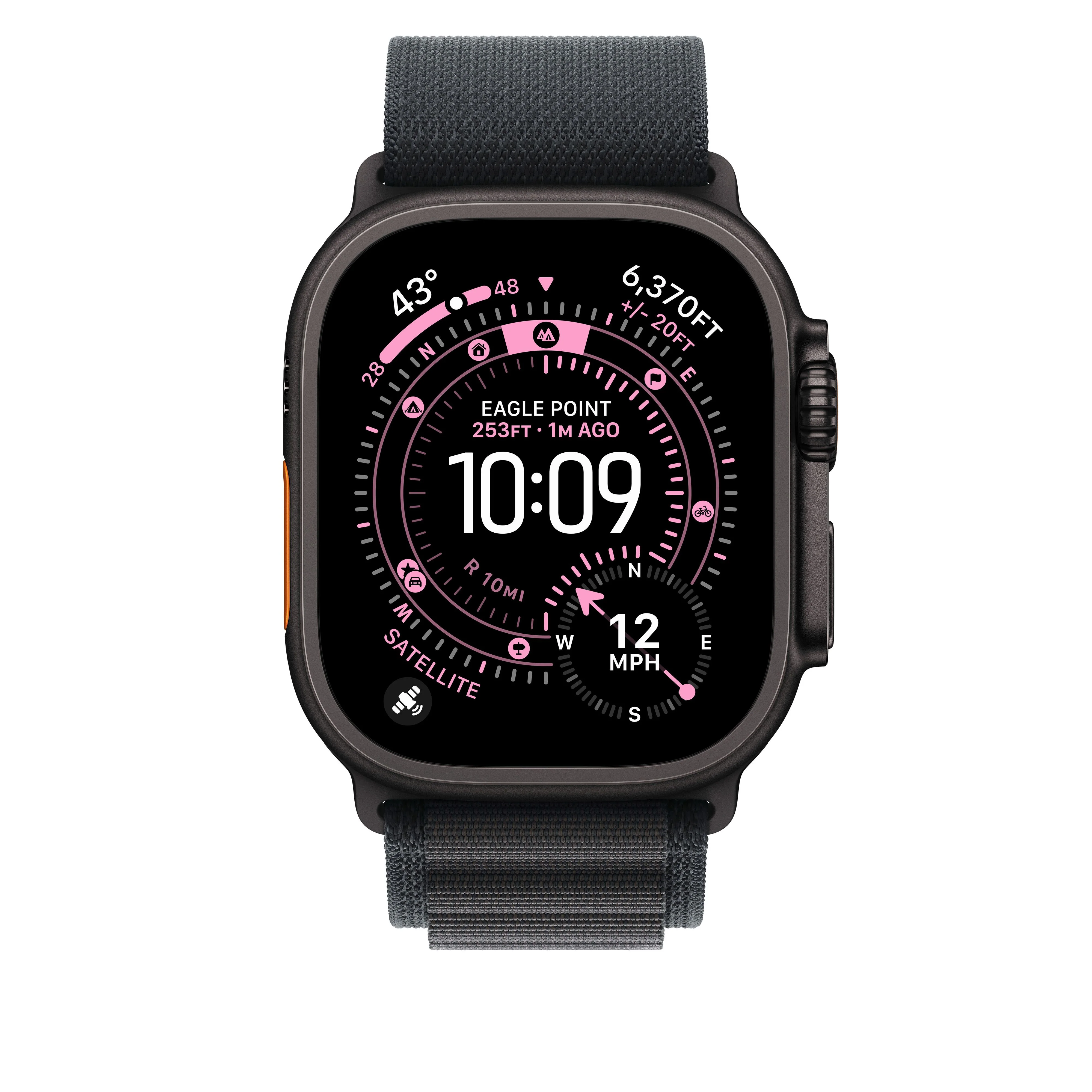 49/46 mm Black Alpine Loop - Small - Black Titanium Finish - Image 3