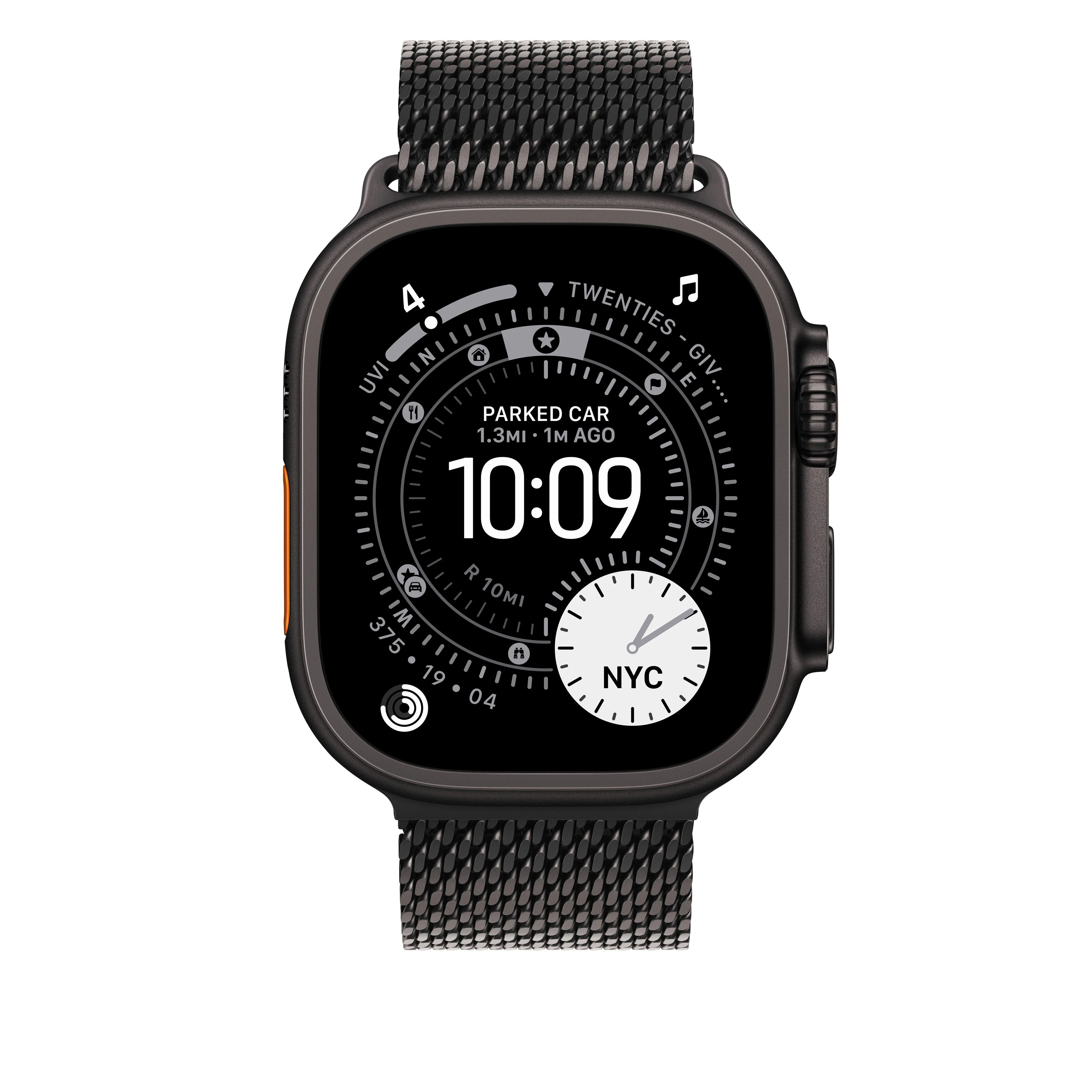 49/46 mm Black Titanium Milanese Loop - Small - Image 3