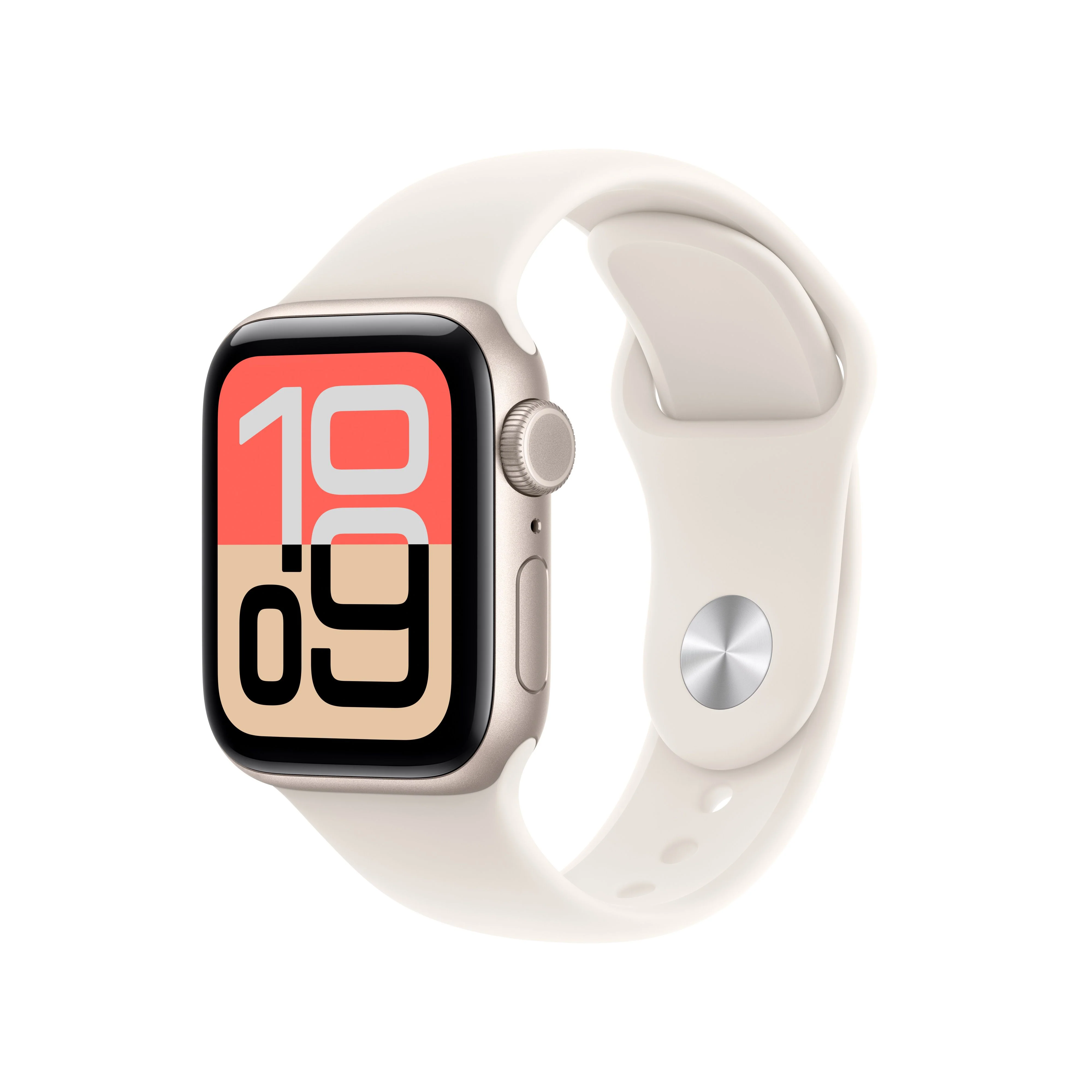 Apple Watch SE 3 GPS + Cellular 40mm Starlight Aluminium Case with Starlight Sport Band - M/L