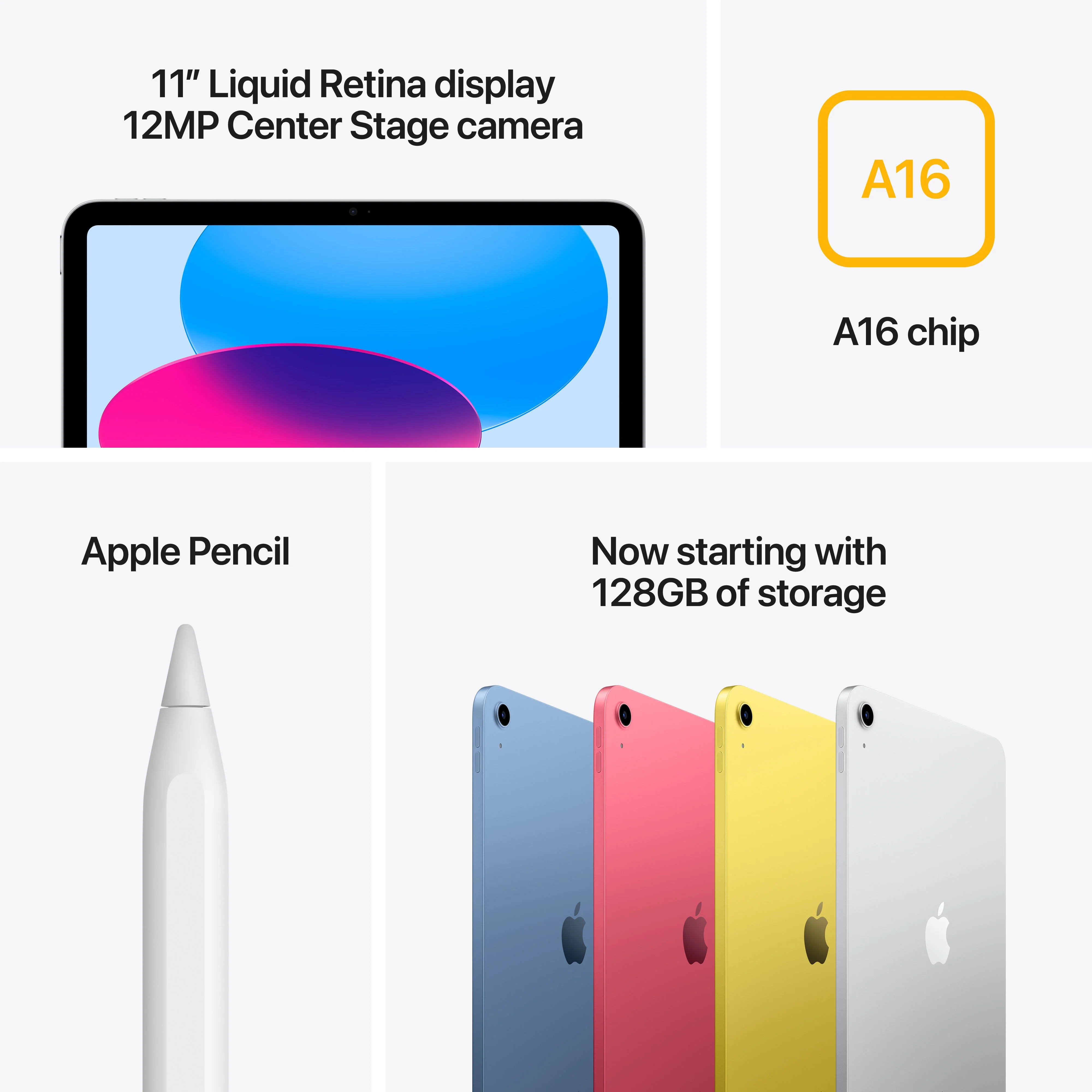 iPad Wi-Fi + Cellular 512GB - Gul (A16) - Image 7