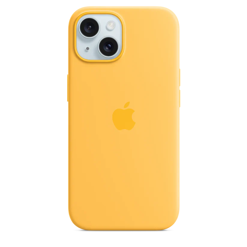 Apple Silikondeksel med MagSafe til iPhone 15 - Sunshine - Image 3