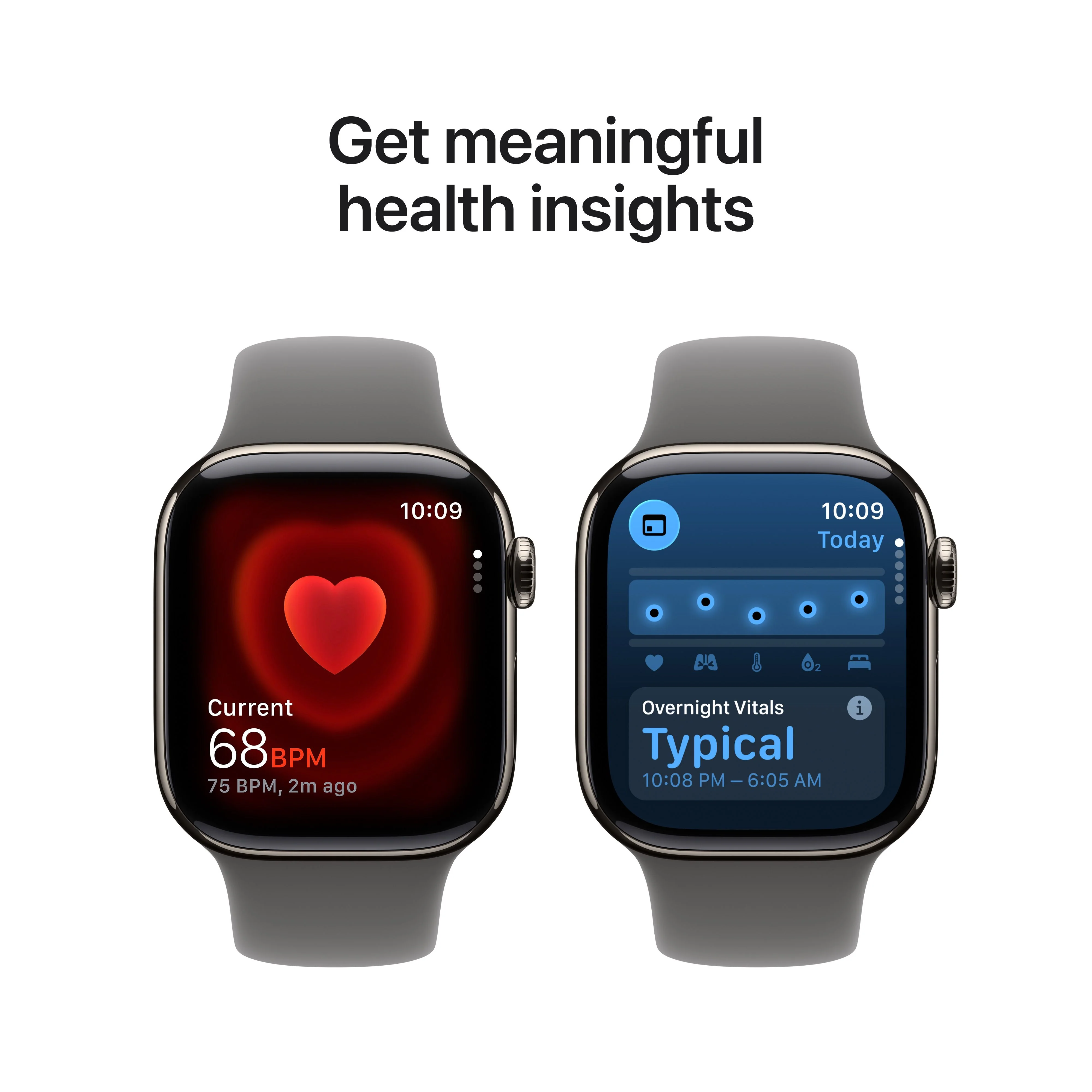 Apple Watch Series 11 GPS + Cellular 42mm Natural Titanium Case with Stone Grey Sport Band - S/M - Image 5