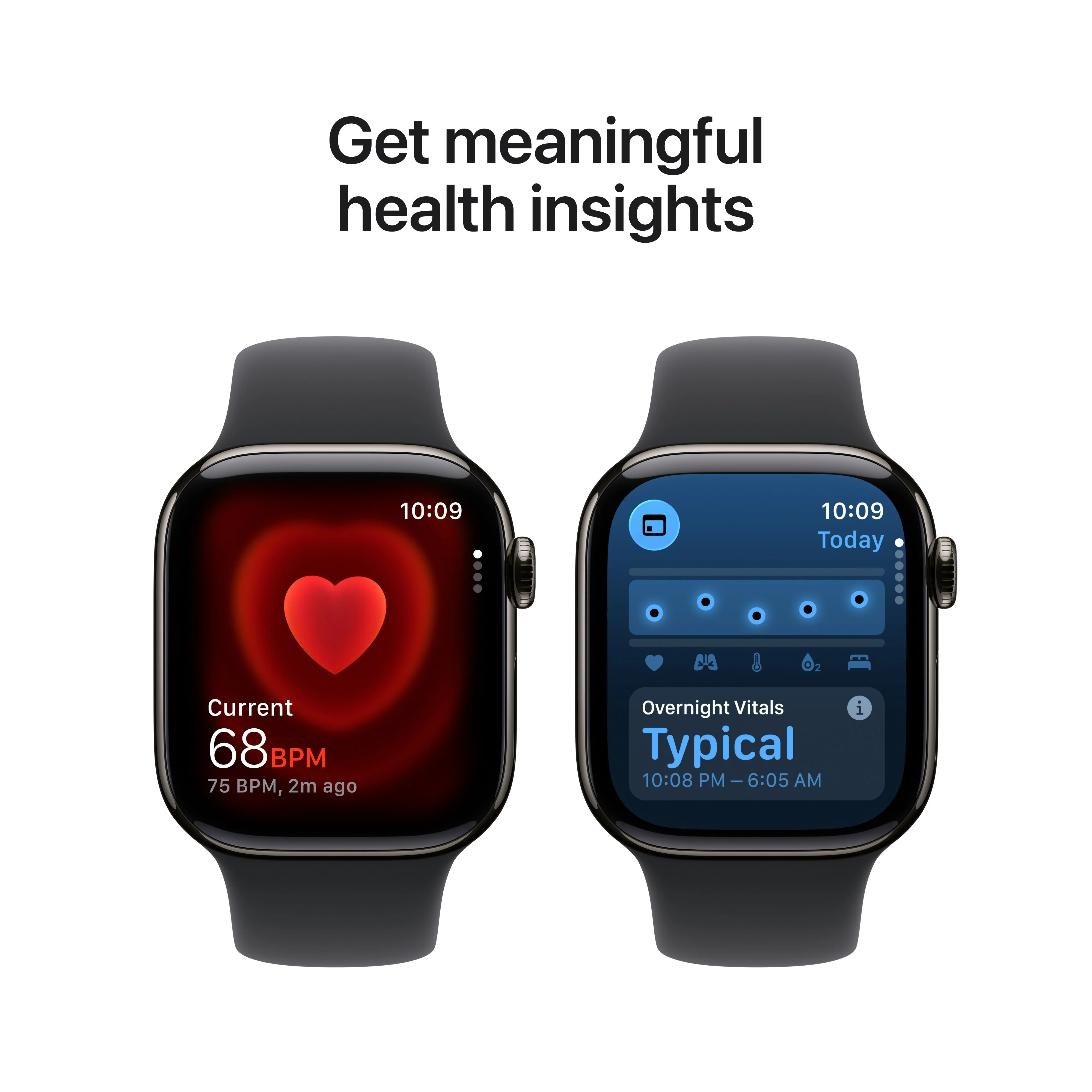 Apple Watch Series 11 GPS + Cellular 42mm Slate Titanium Case with Black Sport Band - S/M - Image 5