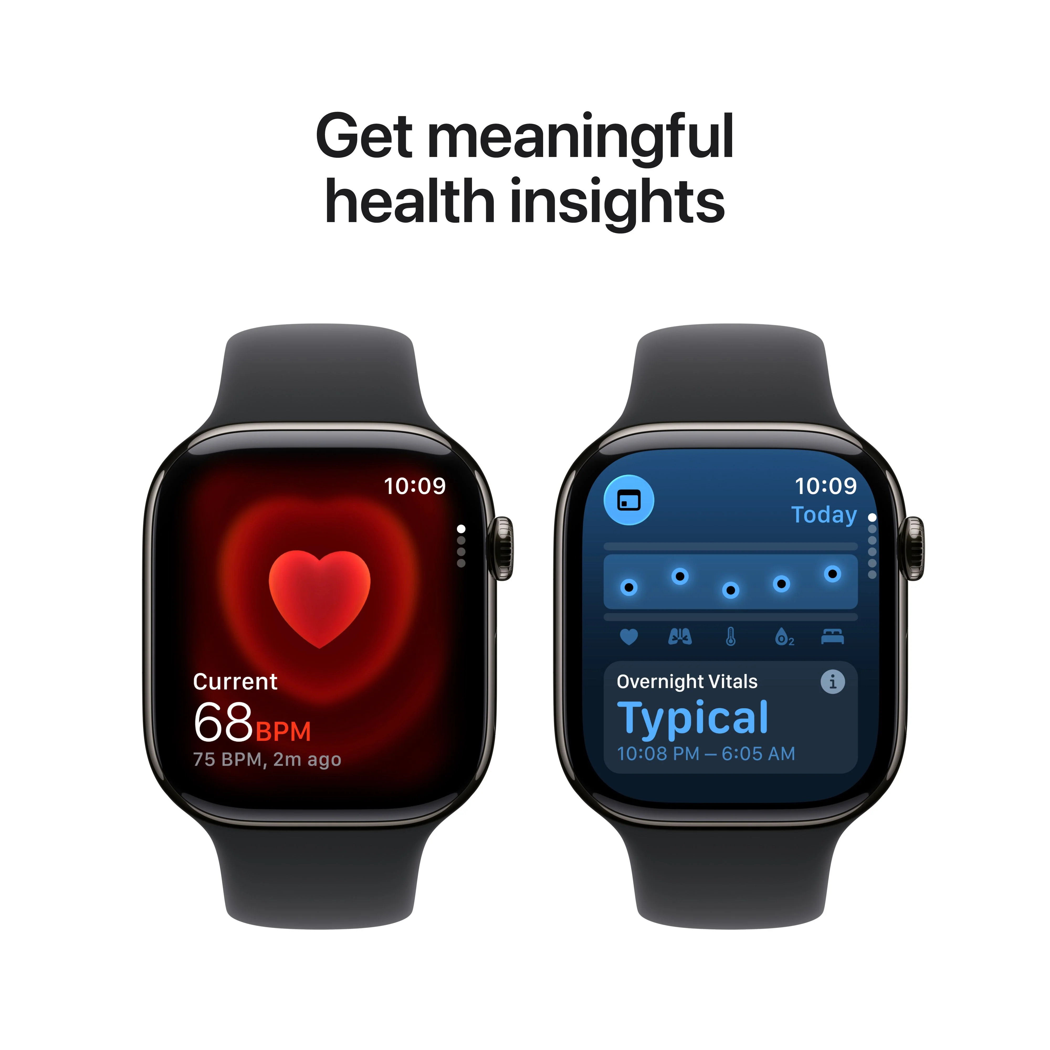 Apple Watch Series 11 GPS + Cellular 46mm Slate Titanium Case with Black Sport Band - S/M - Image 5