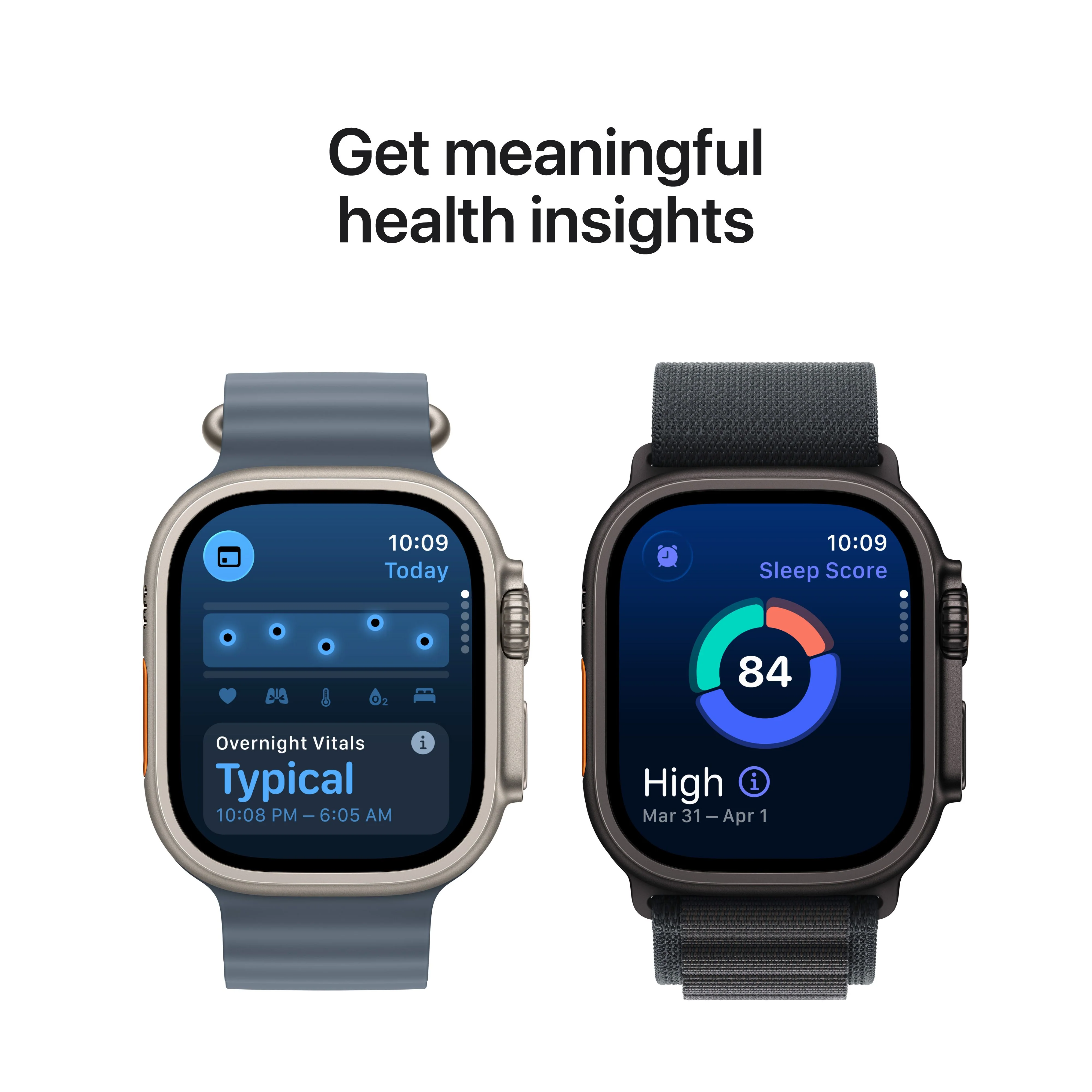 Apple Watch Ultra 3 GPS + Cellular 49mm Naturlig Titanium med Lyseblå Alpine Loop - Small - Image 6