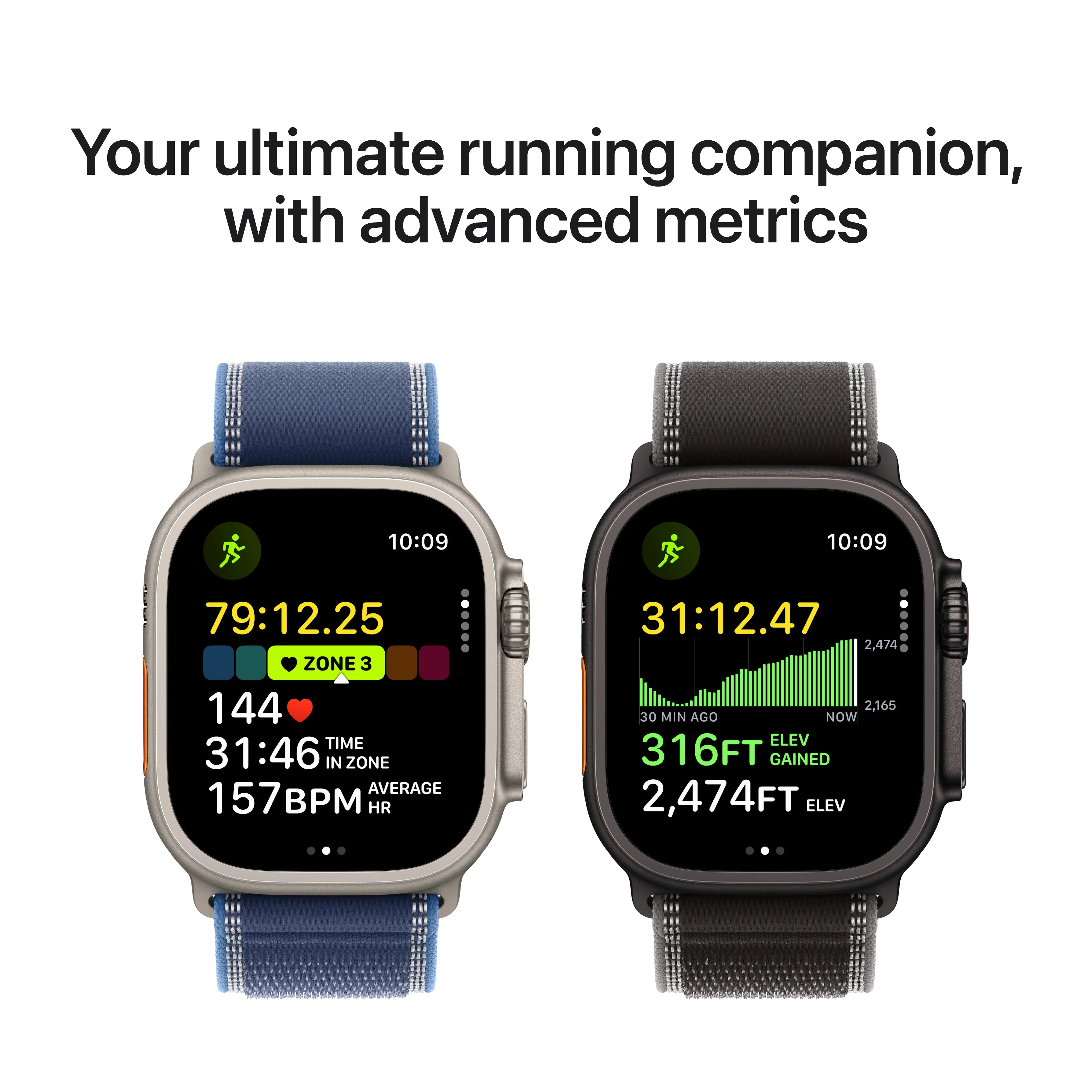 Apple Watch Ultra 3 GPS + Cellular 49mm Naturlig Titanium med Lyseblå Alpine Loop - Large - Image 4
