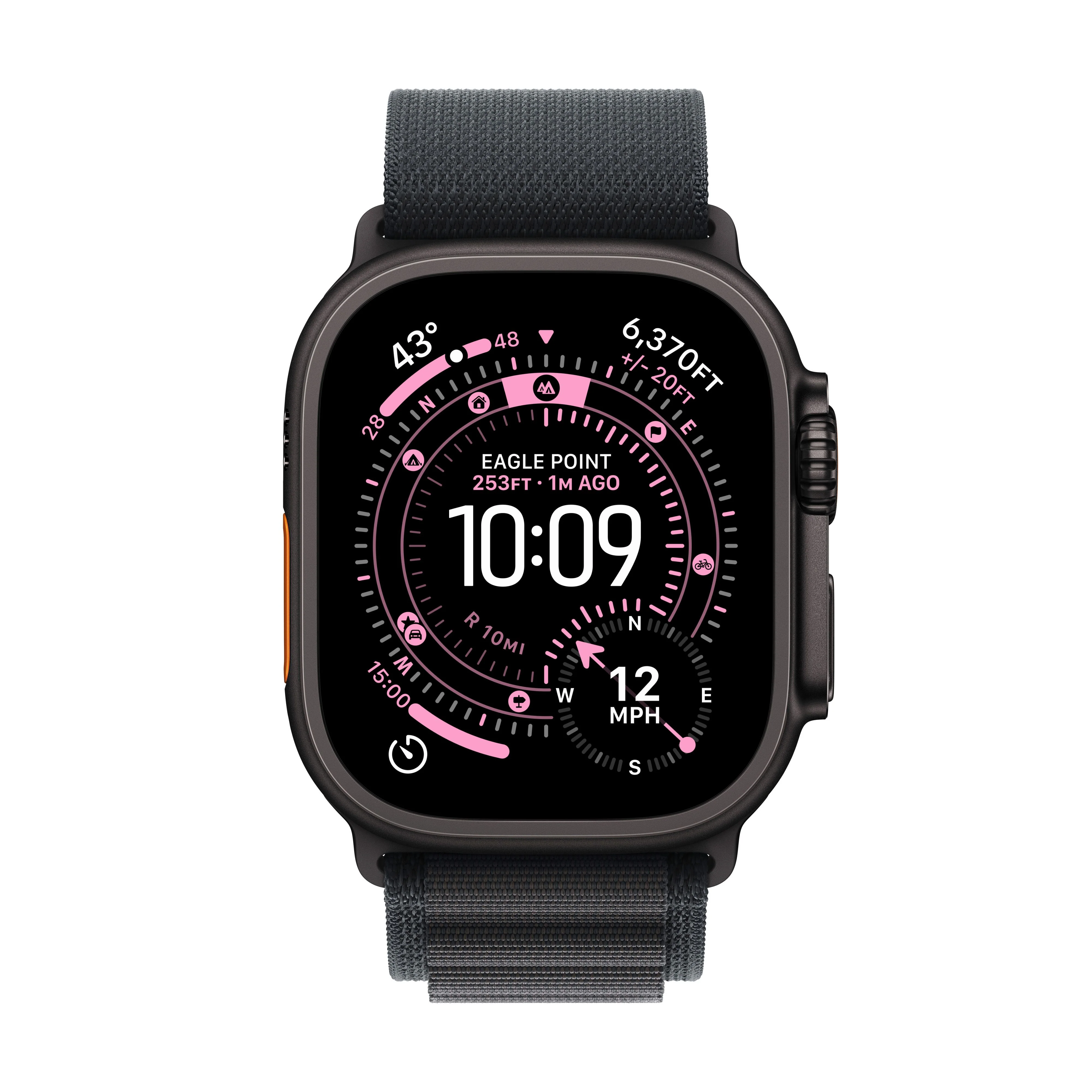 Apple Watch Ultra 3 GPS + Cellular 49mm Svart Titanium med Svart Alpine Loop - Small - Image 2
