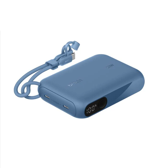 Belkin BoostCharge 10 000 mAh Powerbank med display - Blå - Image 3