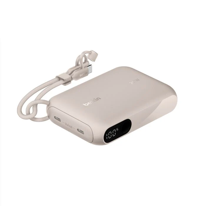 Belkin BoostCharge 10 000 mAh Powerbank med display - Sand - Image 3