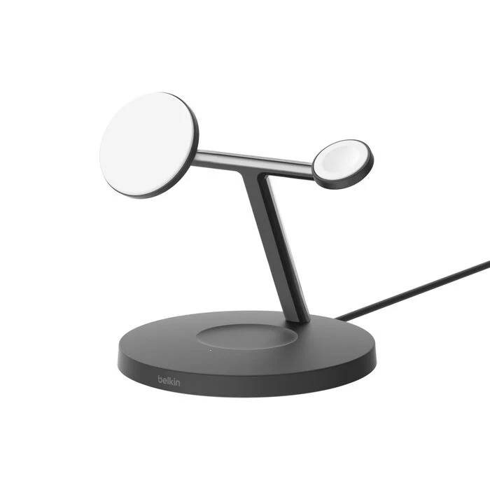 Belkin BoostCharge Pro 3-i-1 Qi2 Trådløst Ladestativ 15W - Svart - Image 3