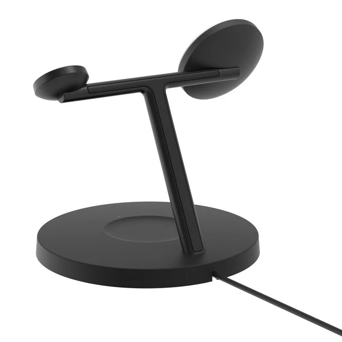 Belkin BoostCharge Pro 3-i-1 Qi2 Trådløst Ladestativ 15W - Svart - Image 4