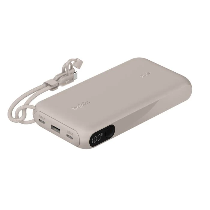 Belkin BoostCharge 20 000 mAh Powerbank med display - Sand - Image 2