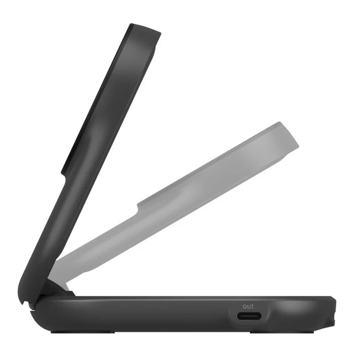 Belkin 25W UltraCharge Qi2 2-i-1 Trådløs lader - Svart - Image 2