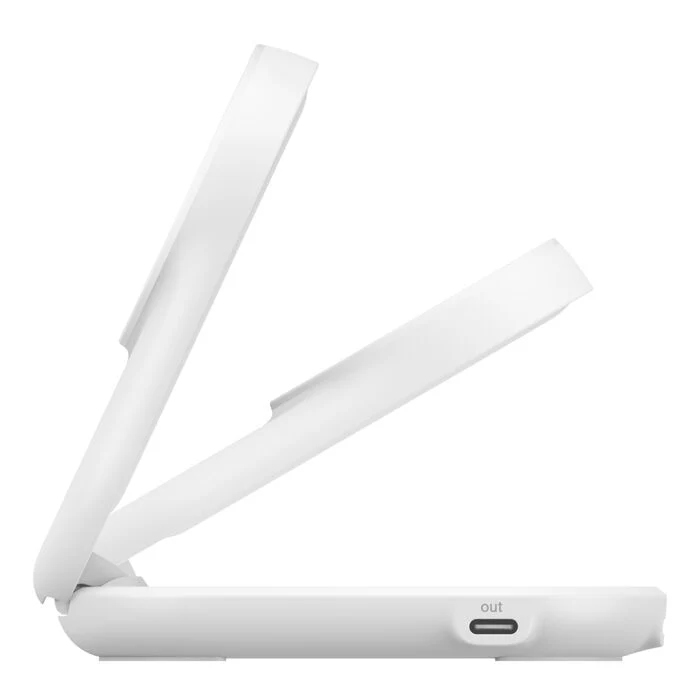 Belkin 25W UltraCharge Qi2 2-i-1 Trådløs lader - Hvit - Image 2