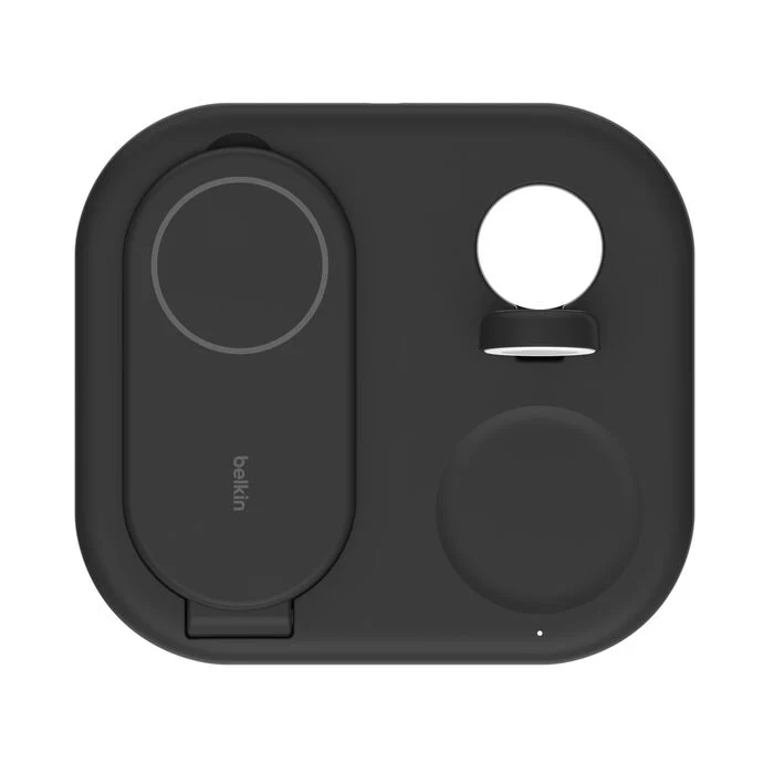 Belkin BoostCharge 3-i-1 Trådløst Qi2 Ladestativ - Svart - Image 2