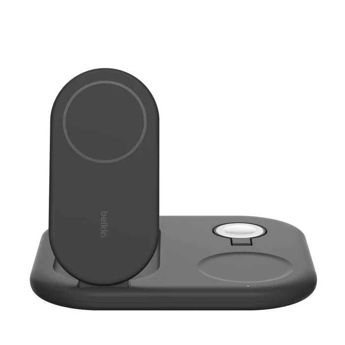 Belkin BoostCharge 3-i-1 Trådløst Qi2 Ladestativ - Svart - Image 3