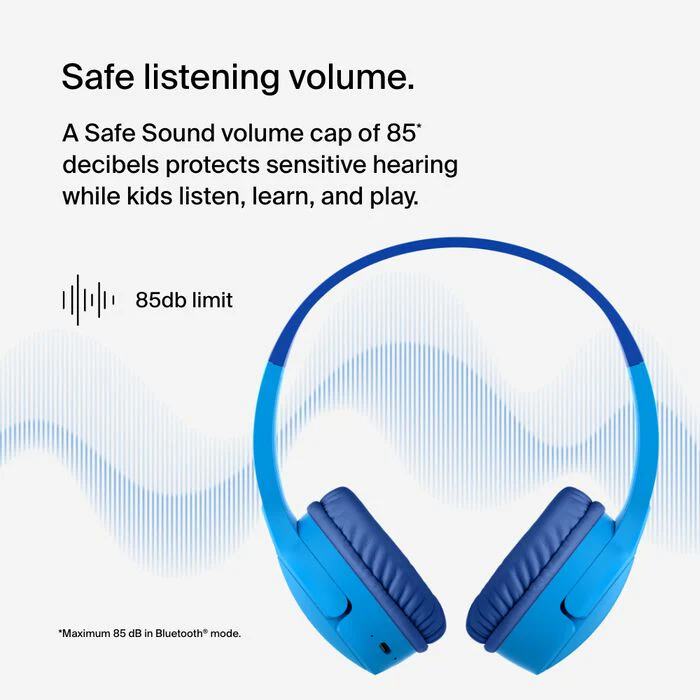 Belkin SoundForm Mini Hodetelefoner for Barn - Blå - Image 2