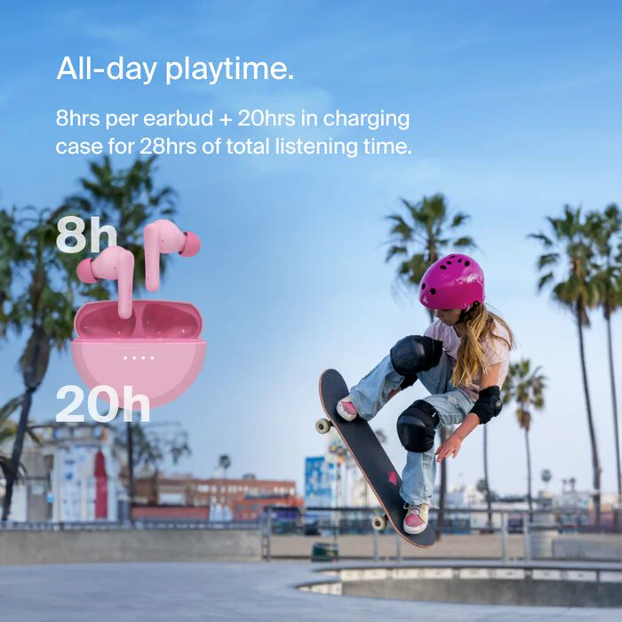 Belkin SoundForm Nano 2 Trådløse Øretelefoner for Barn - Rosa - Image 2