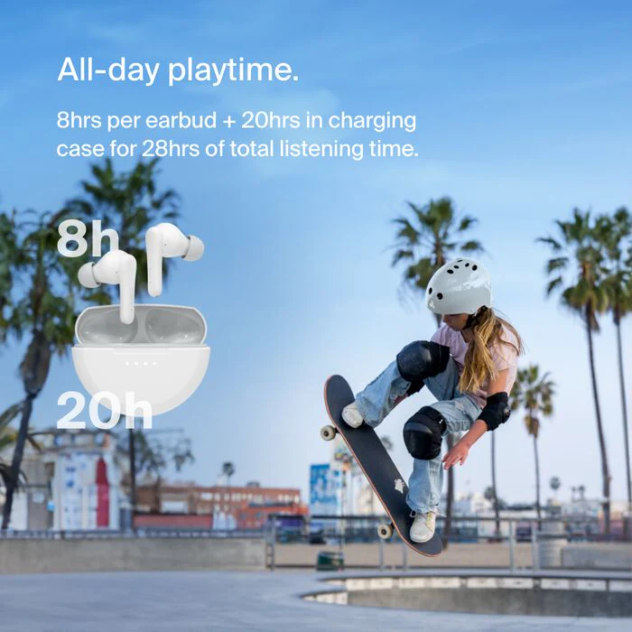 Belkin SoundForm Nano 2 Trådløse Øretelefoner for Barn - Hvit - Image 2