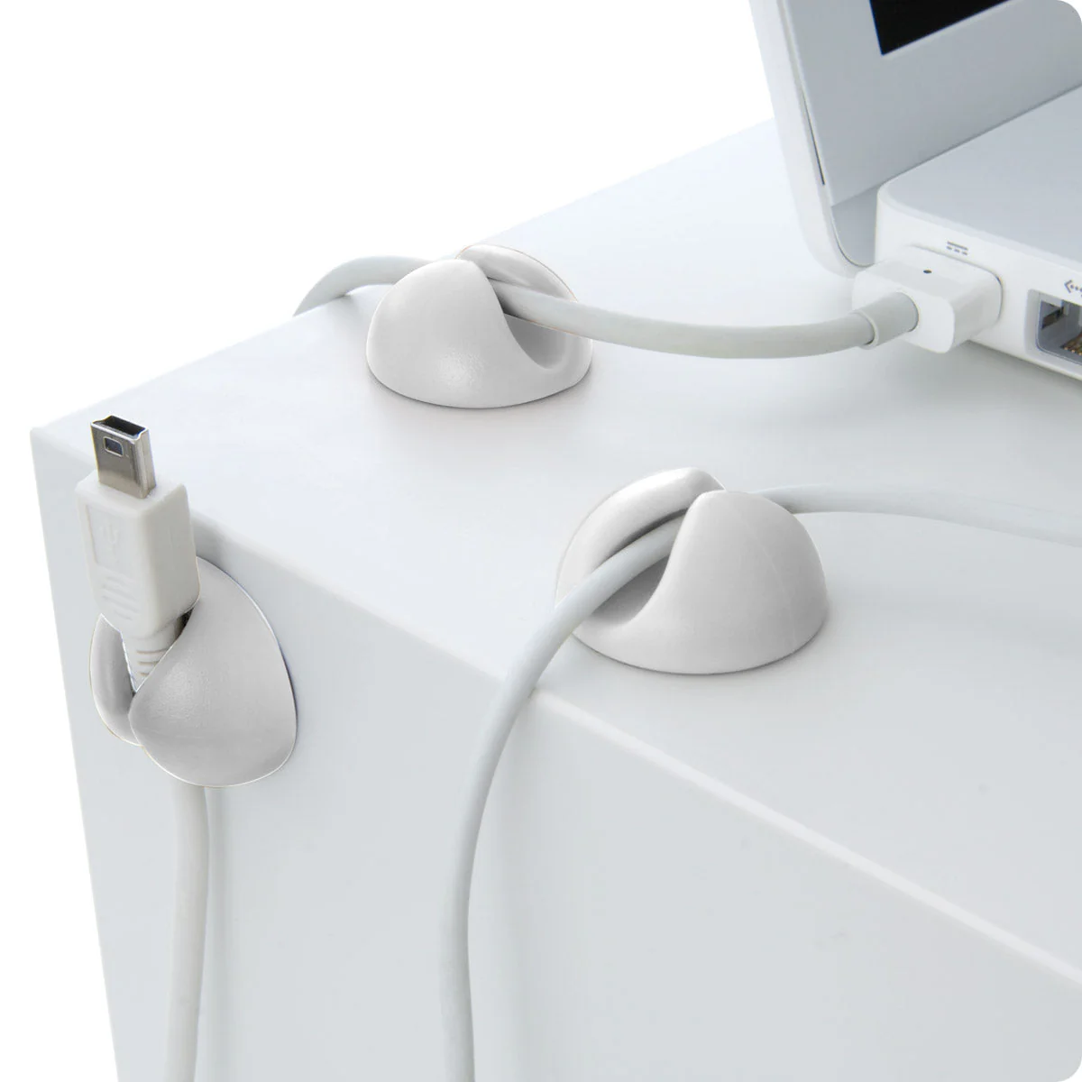 BlueLounge CableDrop 6-pakning - Hvit