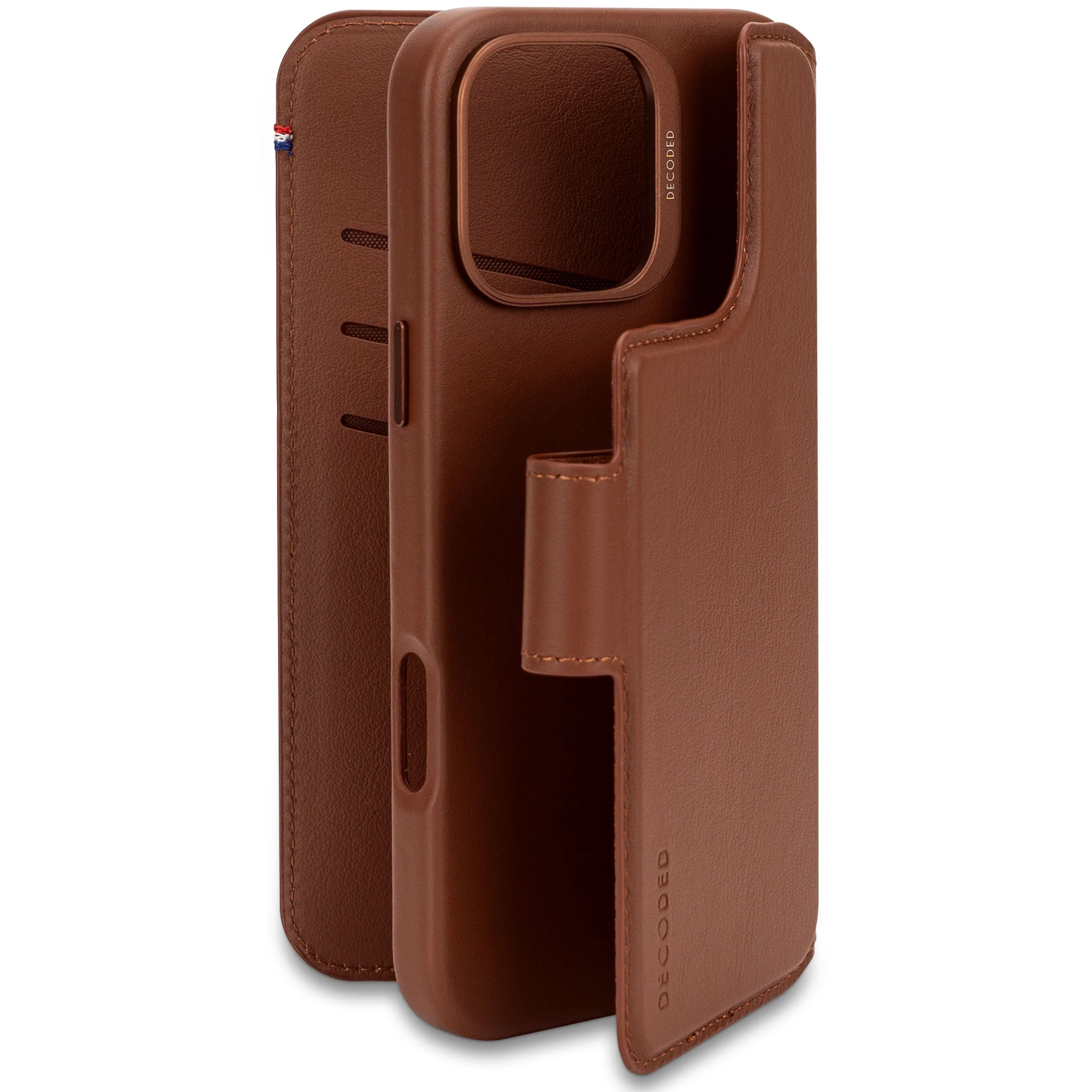 Decoded Lommebokdeksel i skinn med MagSafe til iPhone 16 Pro Max - Tan - Image 2