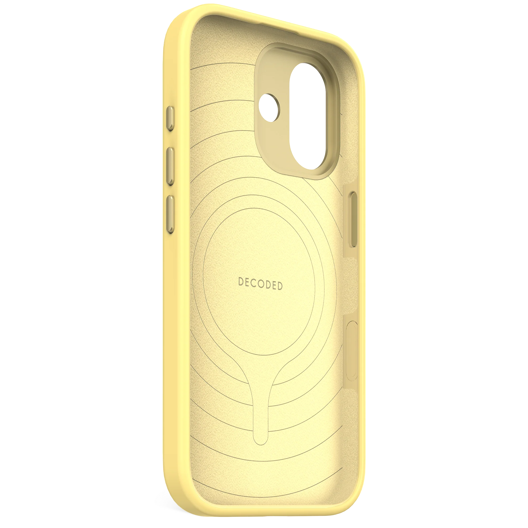 Decoded BackCover MagSafe Silikondeksel til iPhone 17 - Yuma Yellow - Image 2