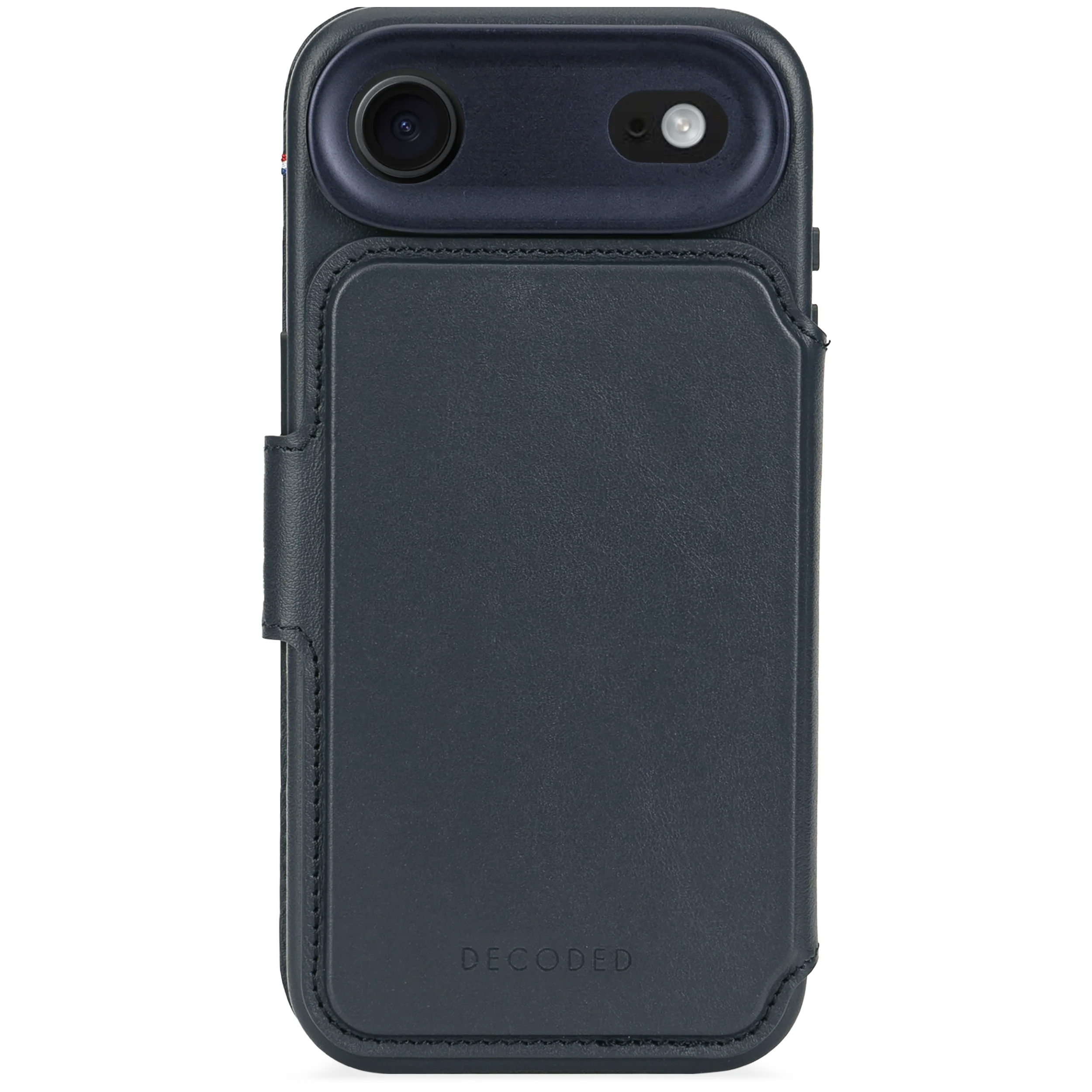 Decoded Lommebokdeksel i skinn med MagSafe til iPhone Air - Navy - Image 3
