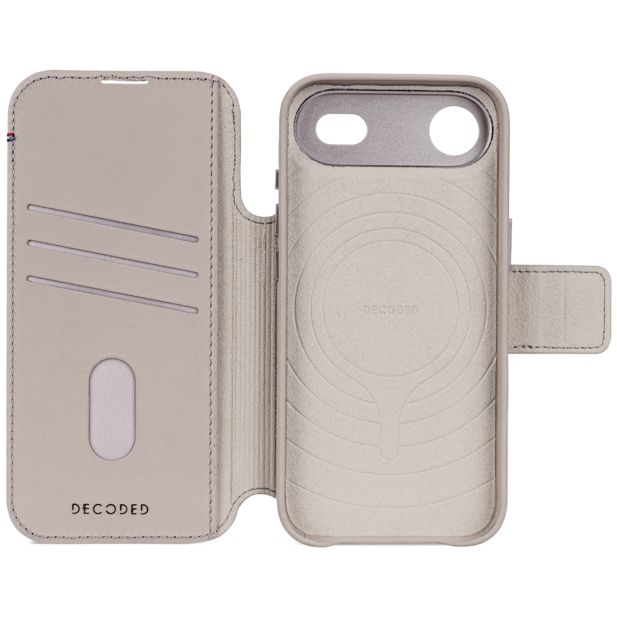 Decoded Lommebokdeksel i skinn med MagSafe til iPhone Air - Clay - Image 2