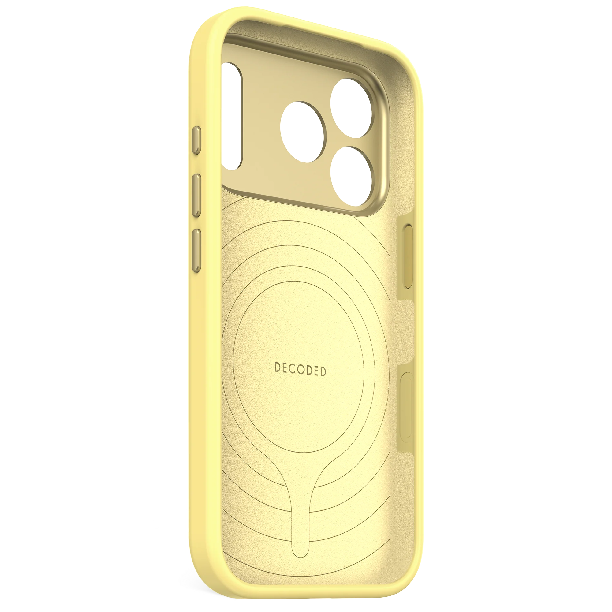 Decoded BackCover MagSafe Silikondeksel til iPhone 17 Pro - Yuma Yellow - Image 2
