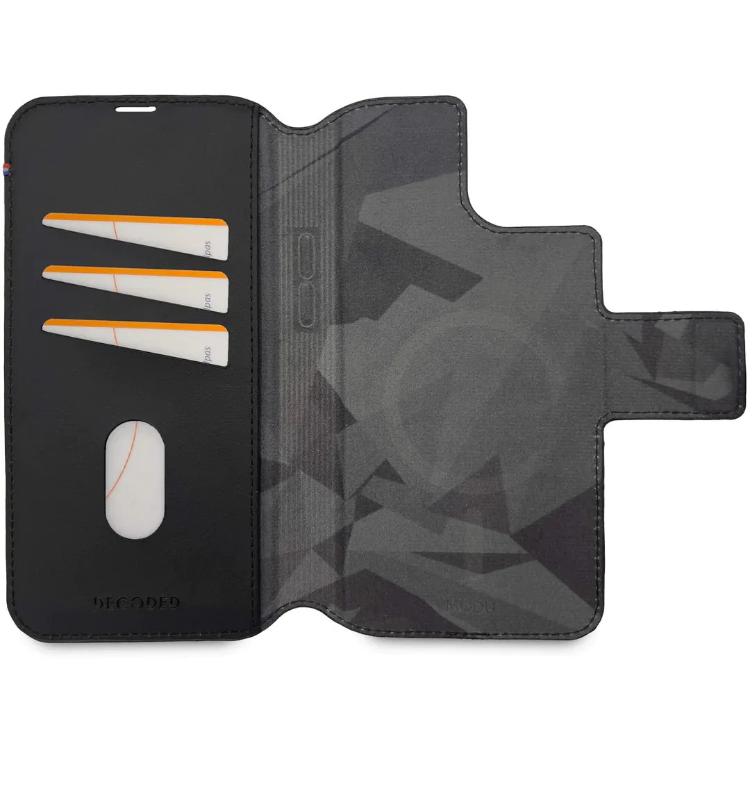 Decoded Lommebokdeksel i skinn med MagSafe til iPhone 14 Plus - Svart - Image 3