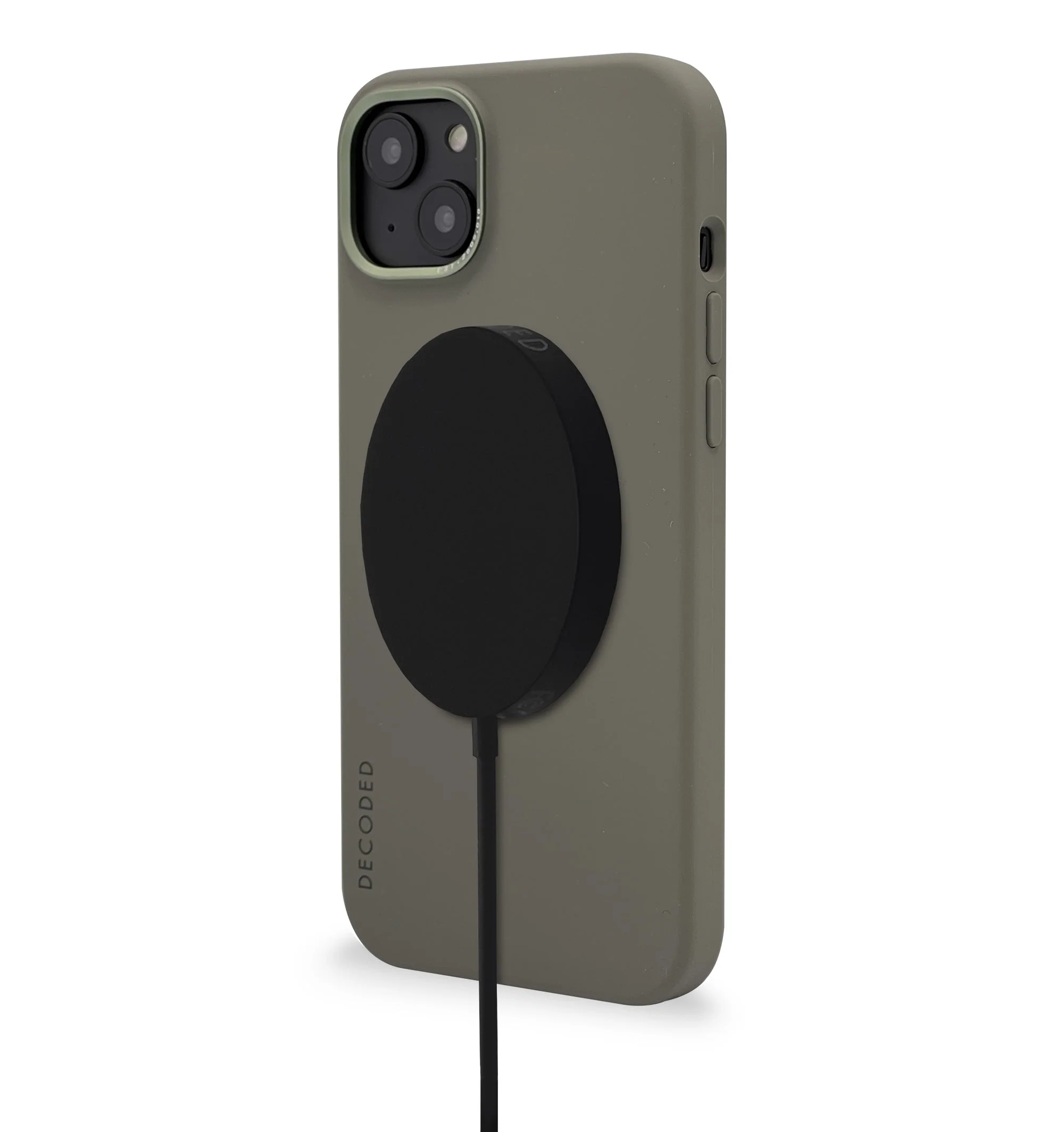 Decoded Silikon Backcover deksel til iPhone 14 Plus - Olive - Image 2