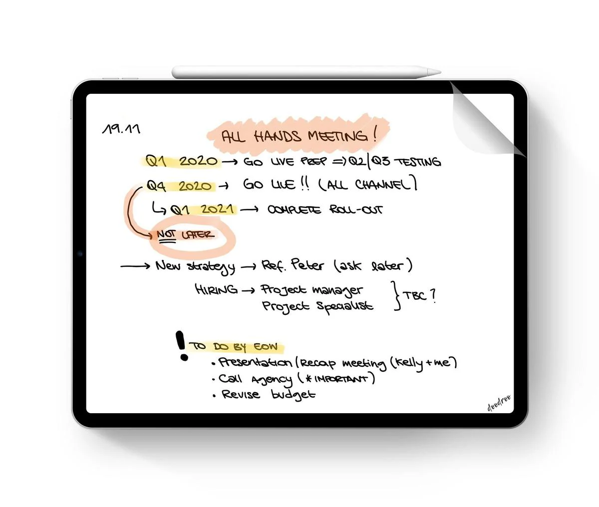 Doodroo skjermfilm for tegning til iPad mini 8,3" (6. gen) - Image 3