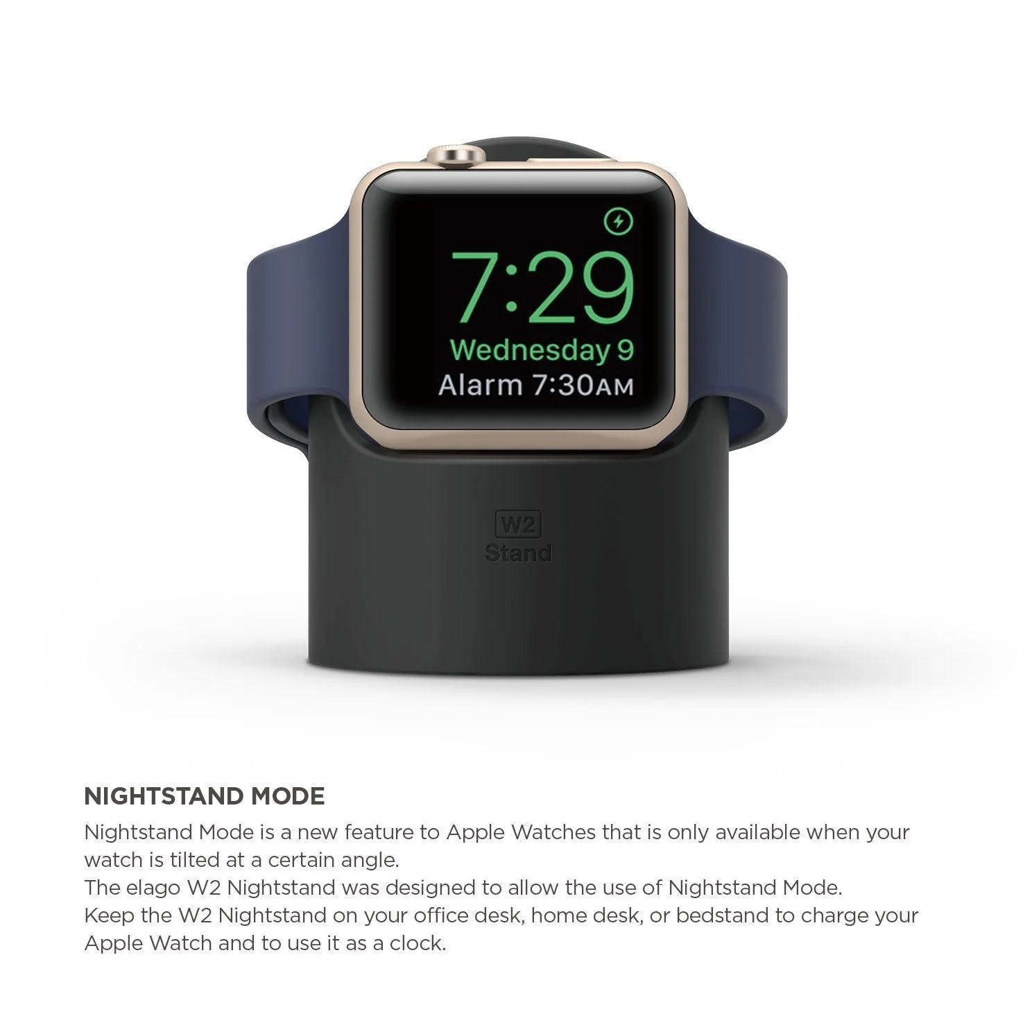 Elago W2 docking til Apple Watch - Svart - Image 3