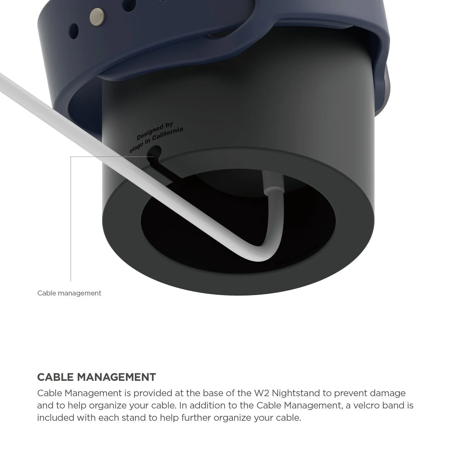 Elago W2 docking til Apple Watch - Svart - Image 5