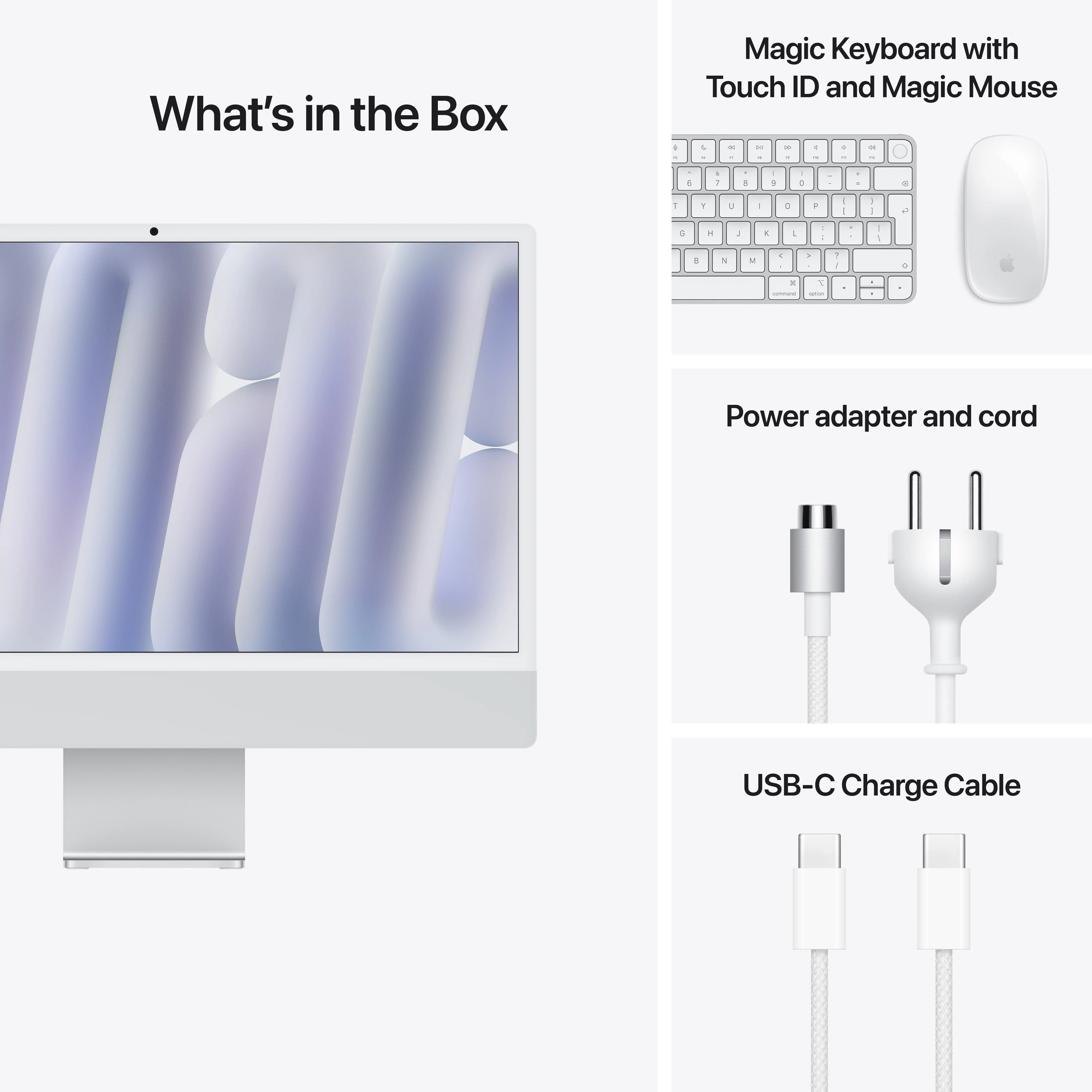 iMac 24-tommer M4 8GPU 256GB SSD 16GB Minne - Sølv - Image 9