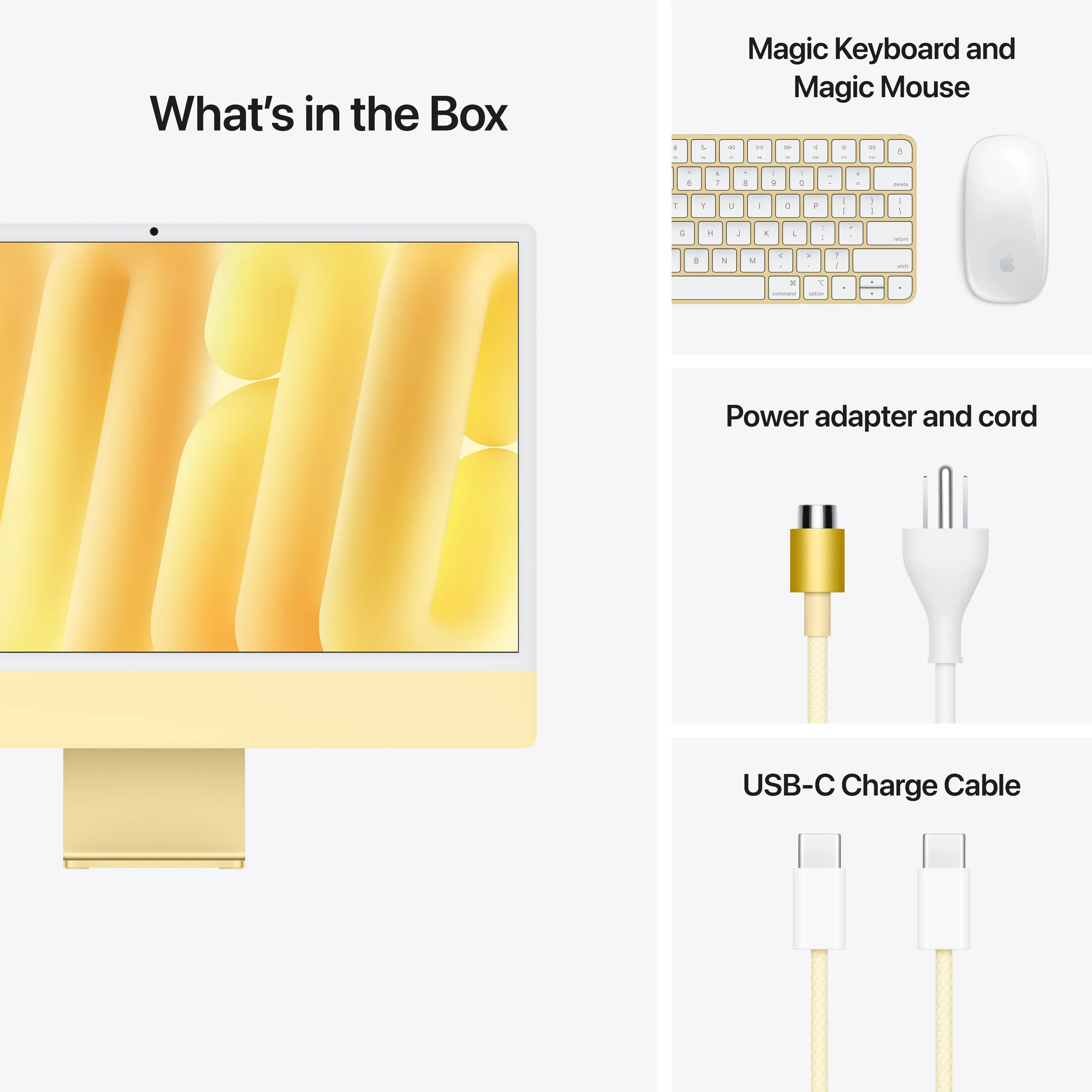 iMac 24-tommer M4 10GPU 256GB SSD 16GB Minne - Gul - Image 9