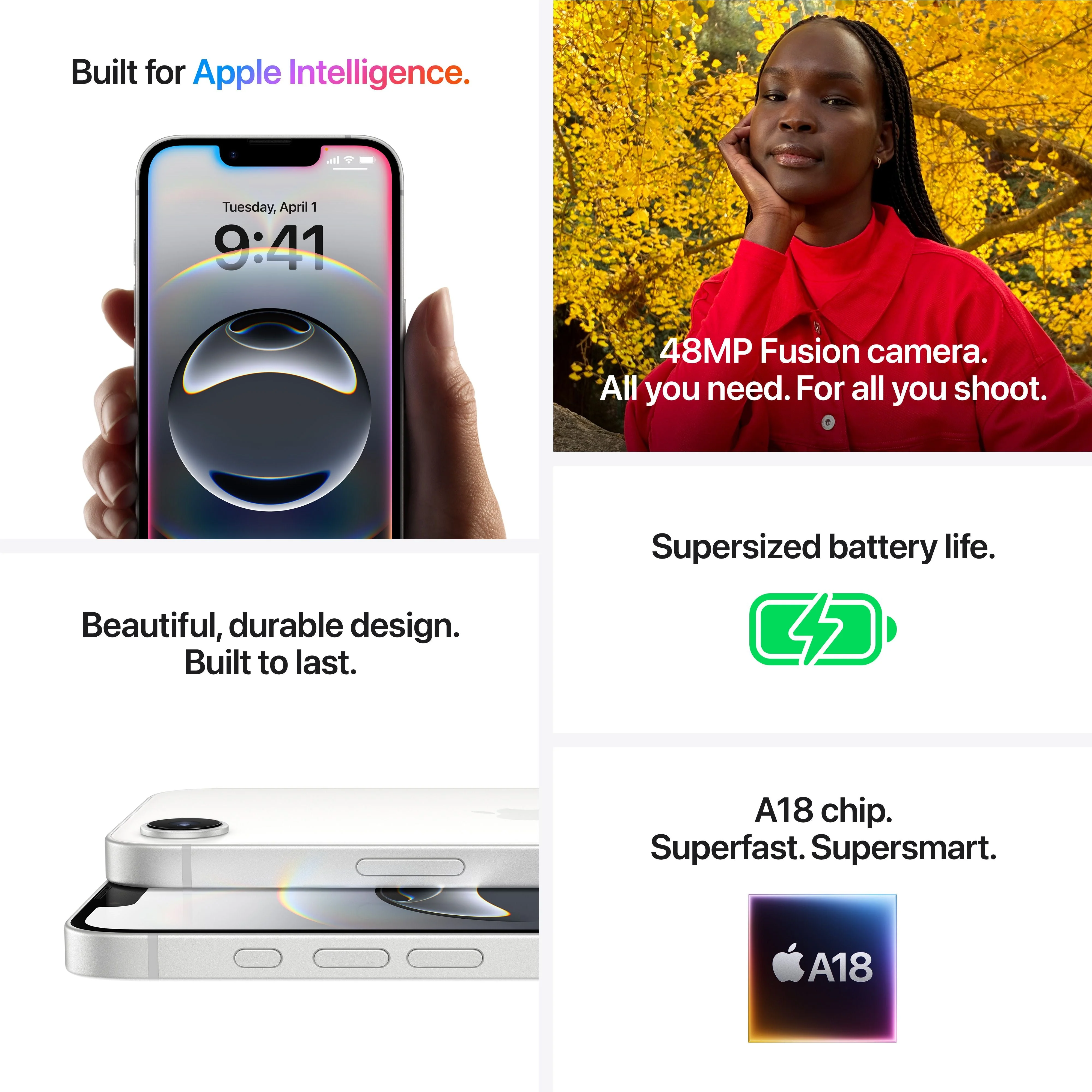 iPhone 16e 128GB - Hvit - Image 7