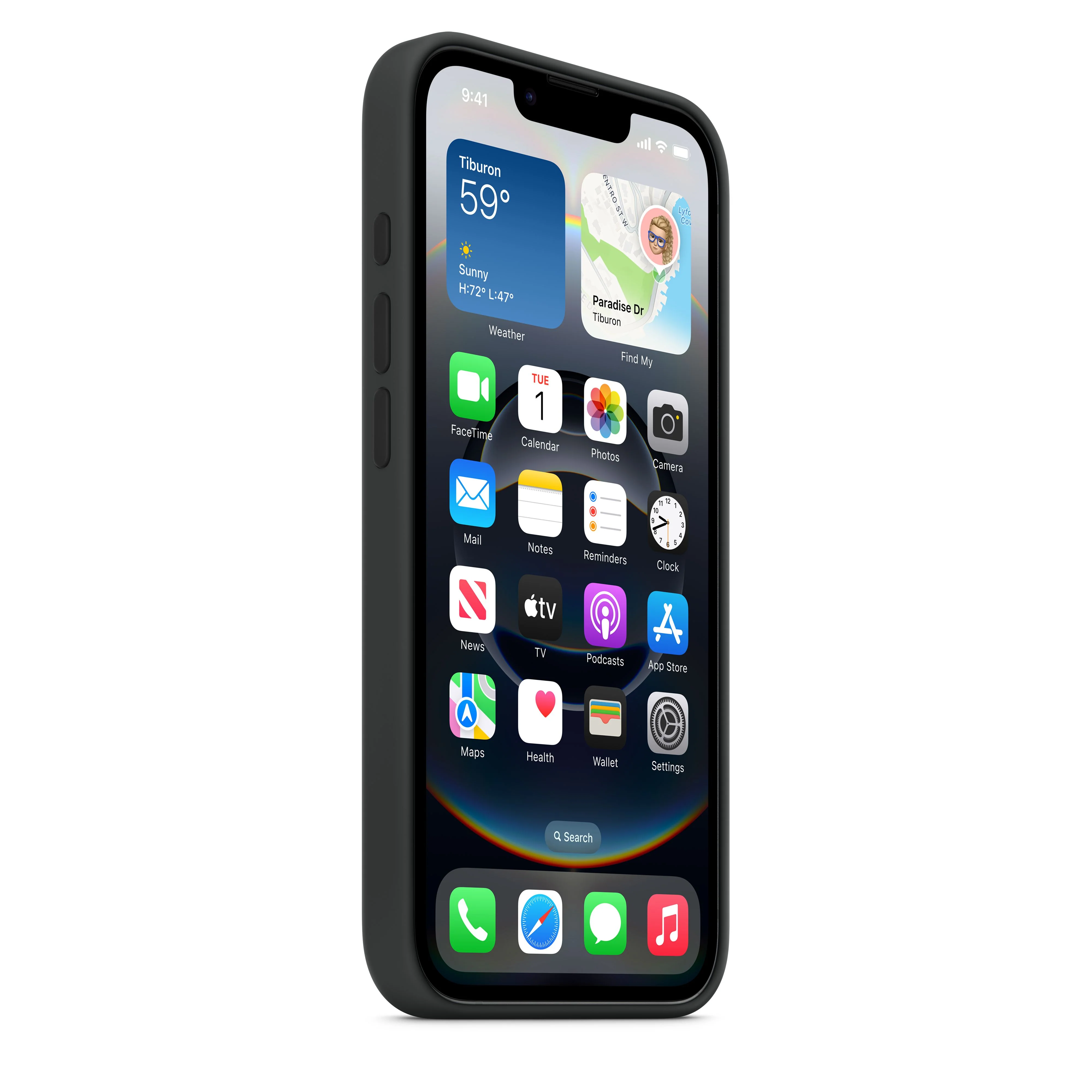 Apple Silikondeksel til iPhone 16e - Svart - Image 6