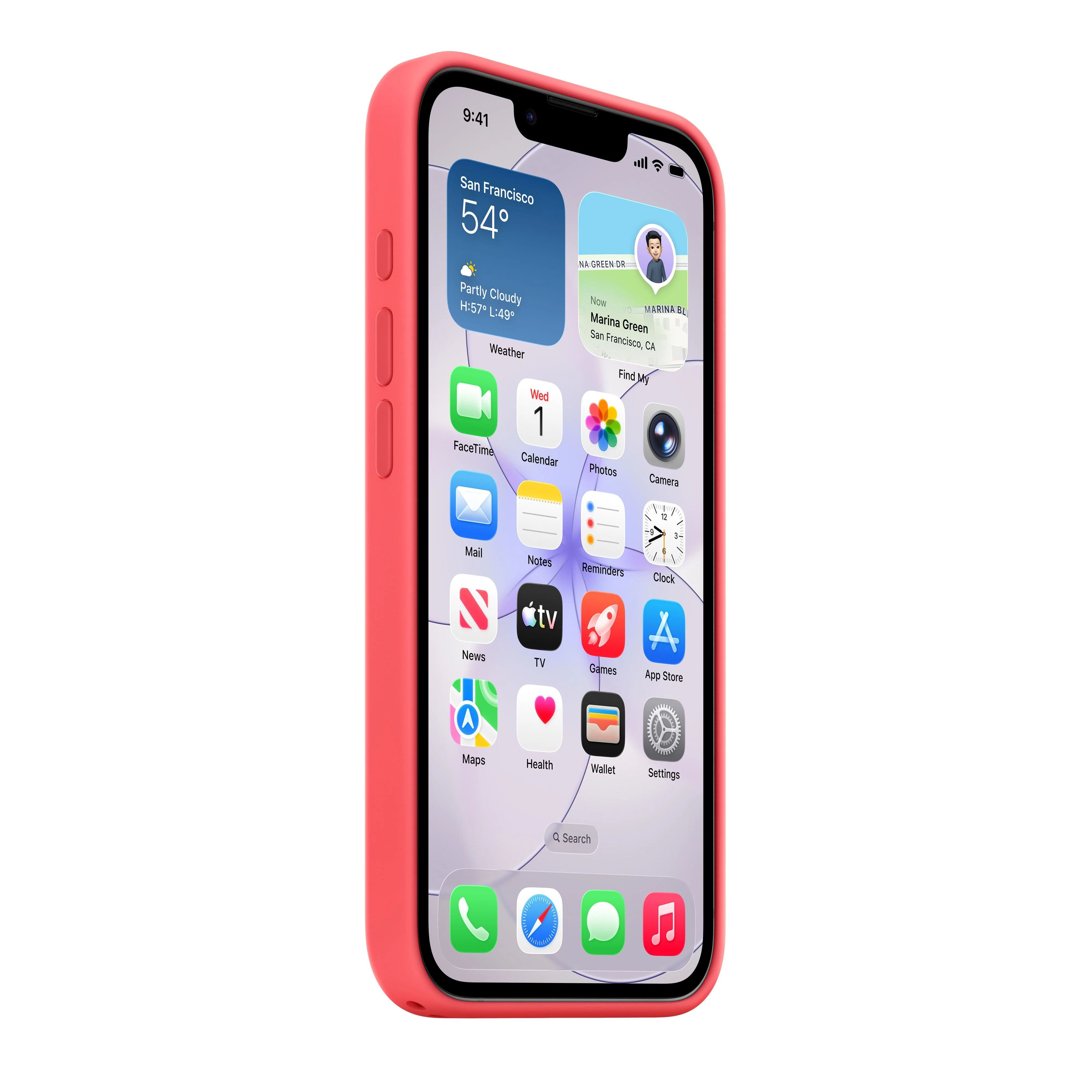 Apple Silikondeksel til iPhone 17e med MagSafe - Lys guava - Image 4