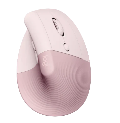 Logitech Lift Vertical Mus - Rosa