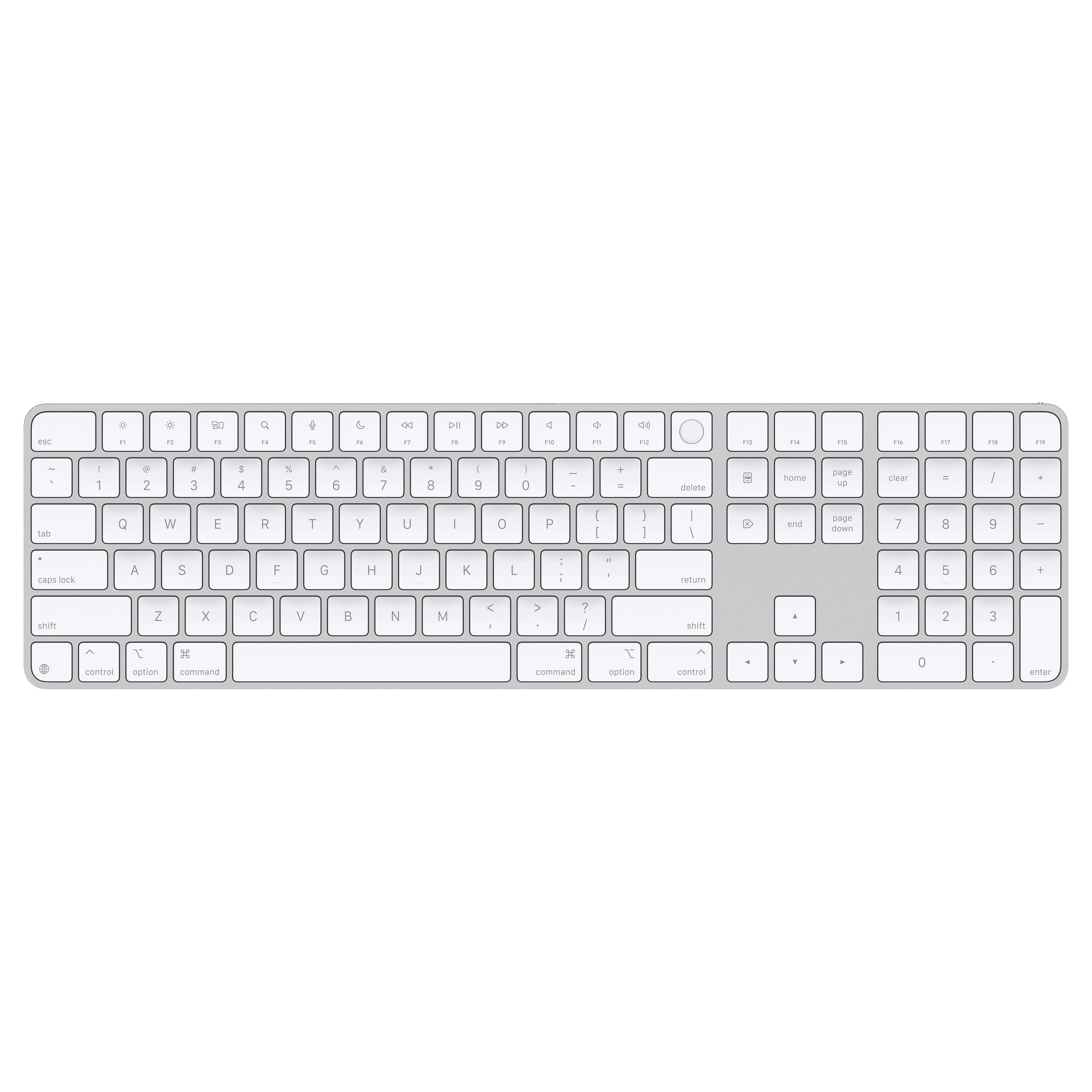 Apple Magic Keyboard with Touch ID for Mac models with Apple silicon - US English - White Keys