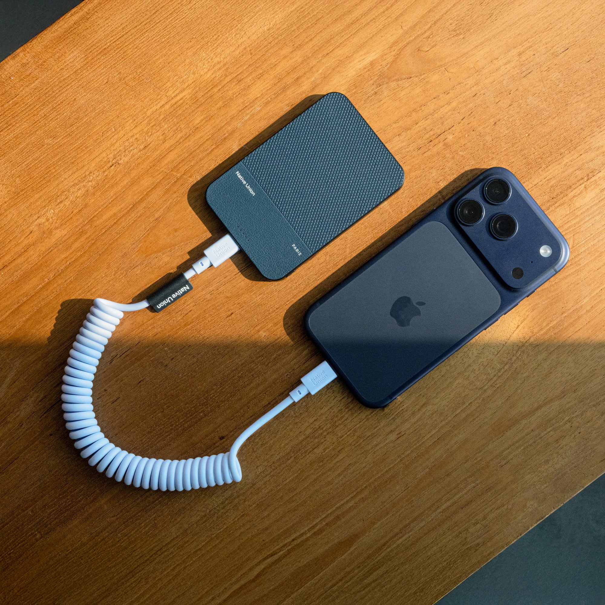Native Union 2,4m Pop USB-C Ladekabel - Azur - Image 2
