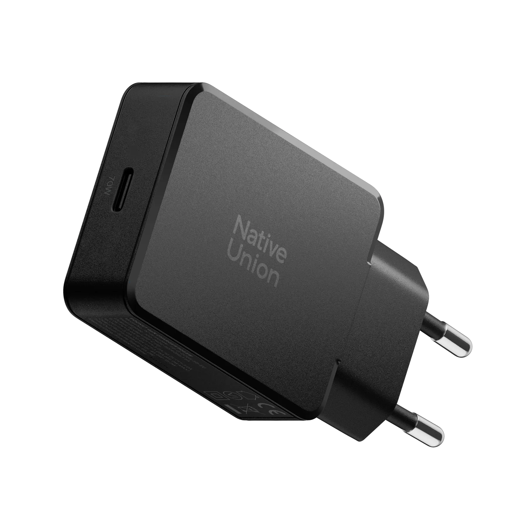Native Union 70W USB-C GaN Vegglader - Svart