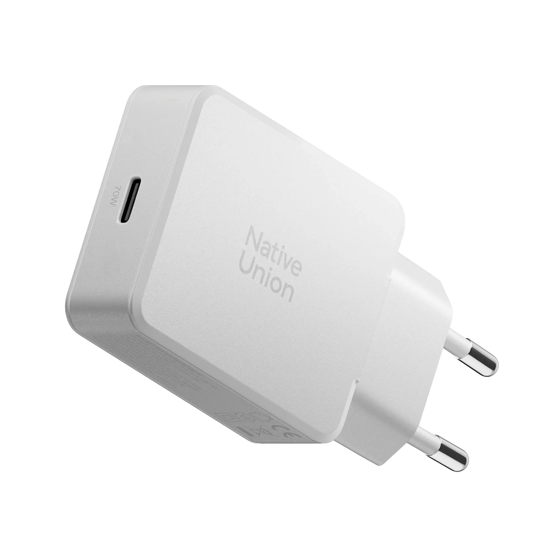 Native Union 70W USB-C GaN Vegglader - Hvit